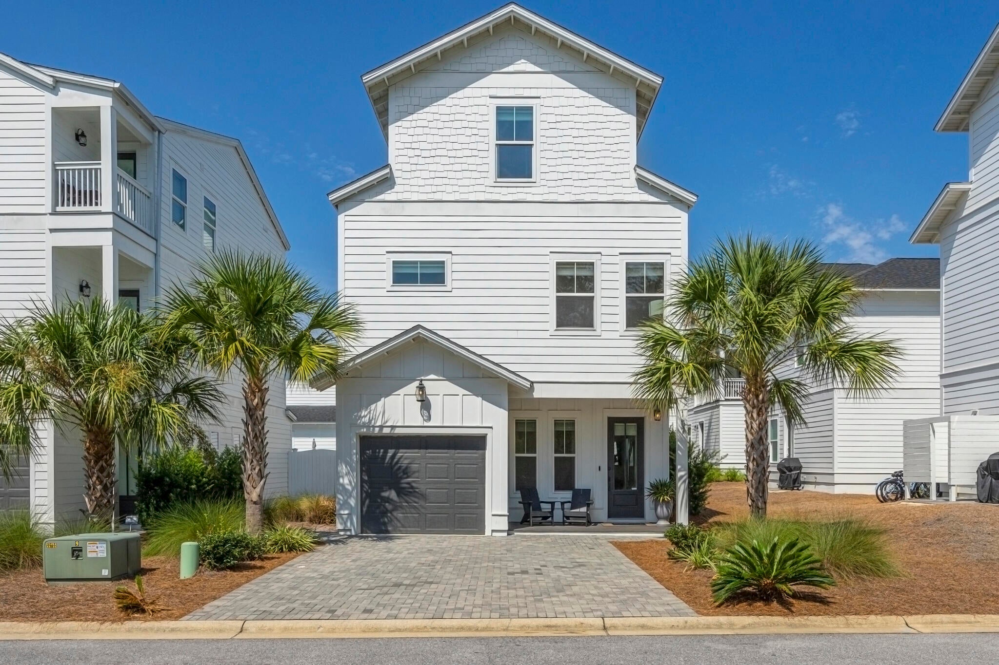 Turnkey, fully furnished, and ideally positioned in Inlet Beach, 157 Valdare Lane offers an excellent opportunity for buyers seeking a primary residence, second home, or established vacation rental investment. Built in 2022, this three-story home features 2,235 square feet, 3 bedrooms, 3.5 baths, a dedicated bunk room, and an additional third floor living area, providing flexible space for owners and guests alike. High-end furnishings and coastal décor are included, making this property truly move-in and rental ready.

The location is one of the home's biggest advantages. Enjoy a short bike ride to the Inlet Beach Regional Beach Access, 30Avenue shopping and dining, Rosemary Beach, Camp Helen State Park, and the pedestrian underpass providing convenient access to the 30A corridor. The community also features a pool, adding even more appeal for vacationers. With its strong rental history, modern construction, spacious layout, and close proximity to some of South Walton's most desirable destinations, this home is ready for its next owner to enjoy from day one.