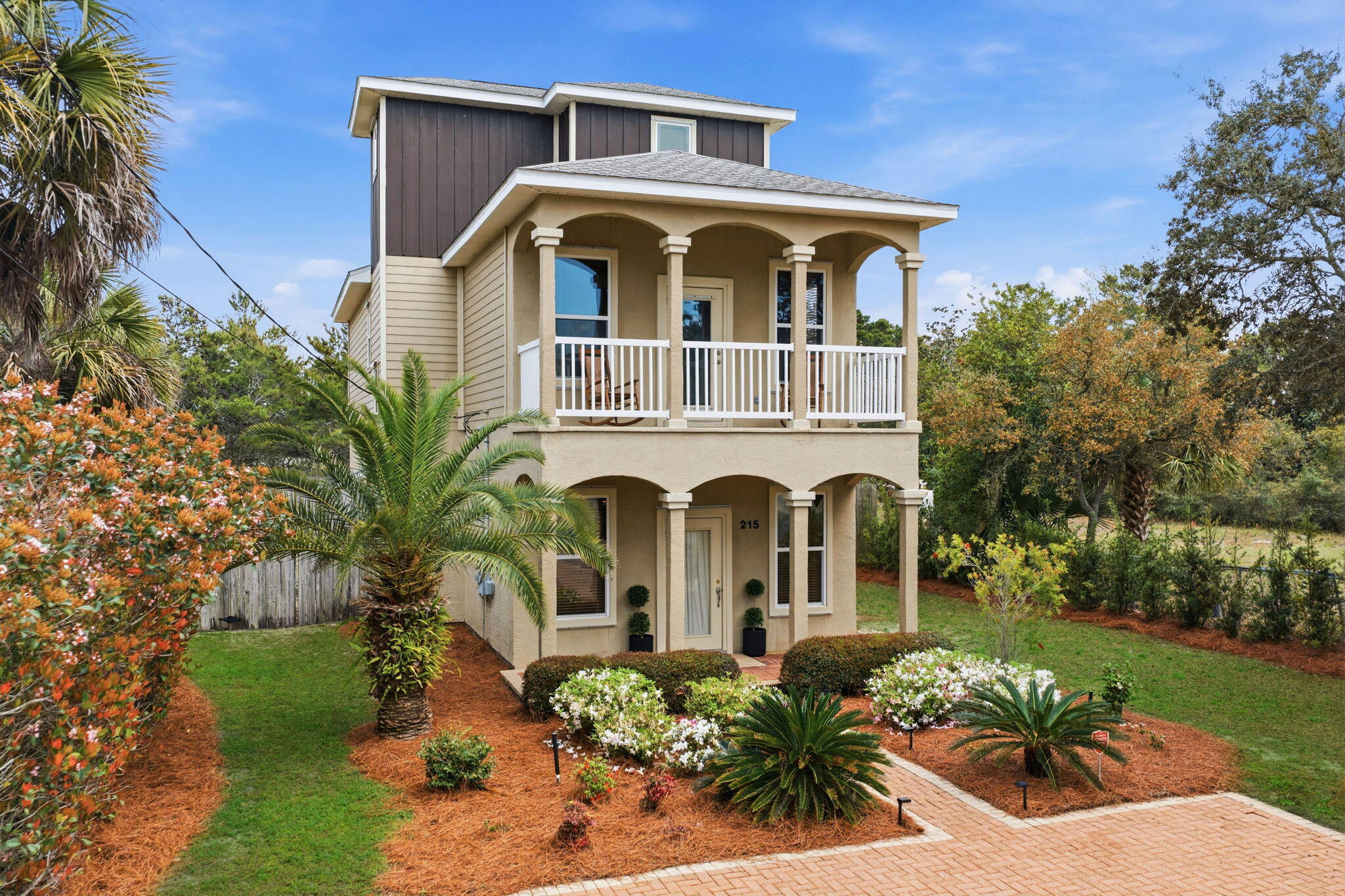 Located less than 2 blocks from the Beach with Beach Access less than 1500' Feet from your front door. This Beautifully Maintained 3 Bedroom 3.5 Bath home features, Raised Ceilings, Granite CounterTops, Recessed Lighting, Stainless Appliances, Full size laundry and gorgeous tile floors. You will love watching the sun set over the Gulf from your 3rd floor bonus Room with a Viewing Deck. Two Bedrooms are ensuites with an additional full bath upstairs and separate ½ Bath for guests on the first floor. The home has Plenty of Parking and a huge back yard ready for you to make your own. The home has been extremely well maintained and has never been rented by Current Owner; The HVAC A/C System has been updated - Upstairs May 2018 & Downstairs May 2020. If you're looking for the perfect beach