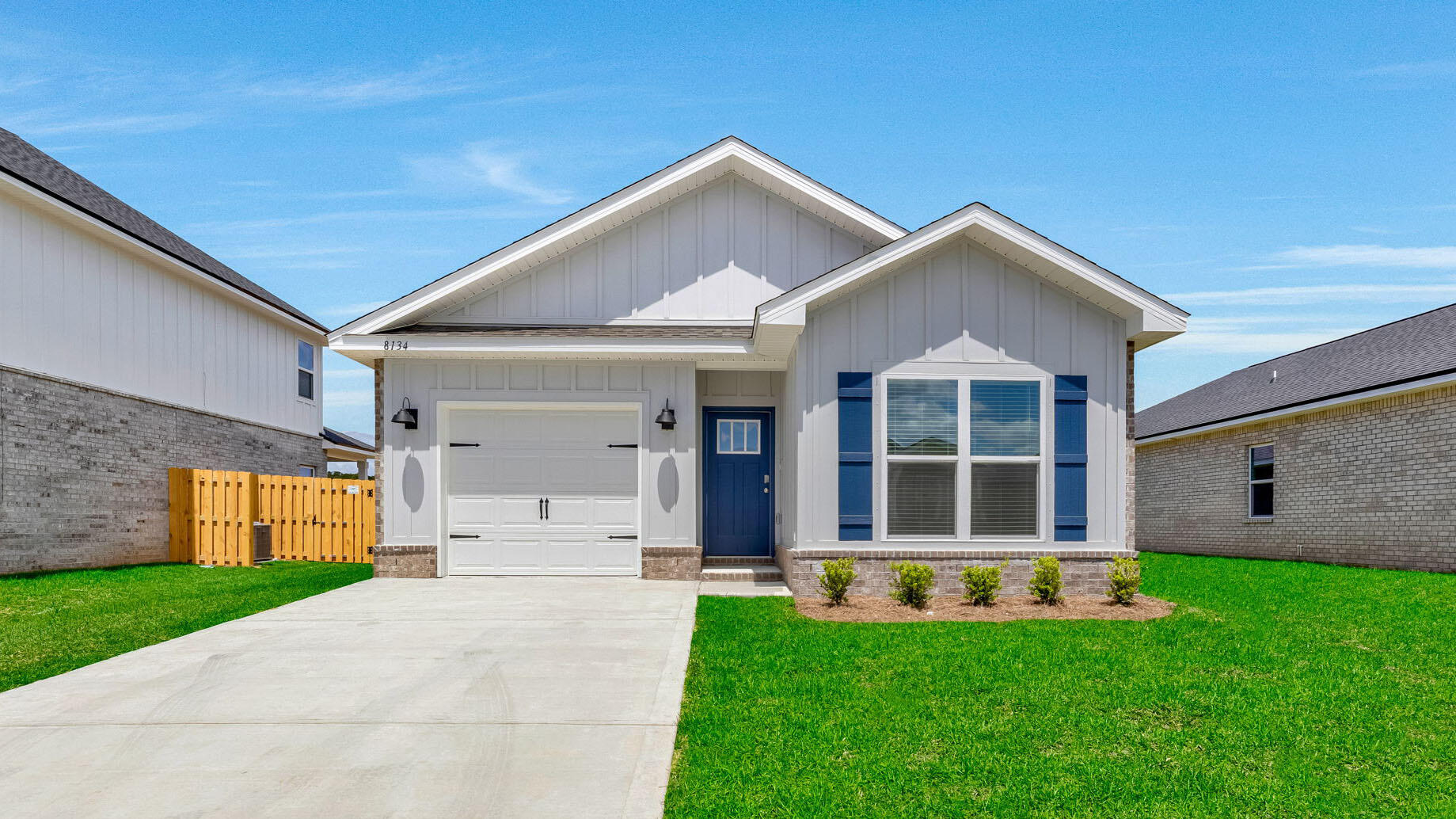 Welcome to Blackwater Reserve! Brand NEW community featuring a beautiful community pool, Lazy River and Pickle Ball. The Popular Camilla plan is a 1 story, charming contemporary cottage style home with 1 car garage, 4 bedrooms, 2 baths and a great open floorplan perfect for relaxing.  The 'Smart Home Connect 'System offers a variety of convenient Smart Home devices you will love. The well-designed open kitchen includes stainless steel appliances, a smooth-top range, built-in microwave, gorgeous quartz countertops, quiet dishwasher, pantry, island bar, eye-catching wood-look flooring, and plush carpet in the bedrooms. A well-designed, sought-after floorplan offers many desirable amenities. Fabric Hurricane door and window protection is also included.