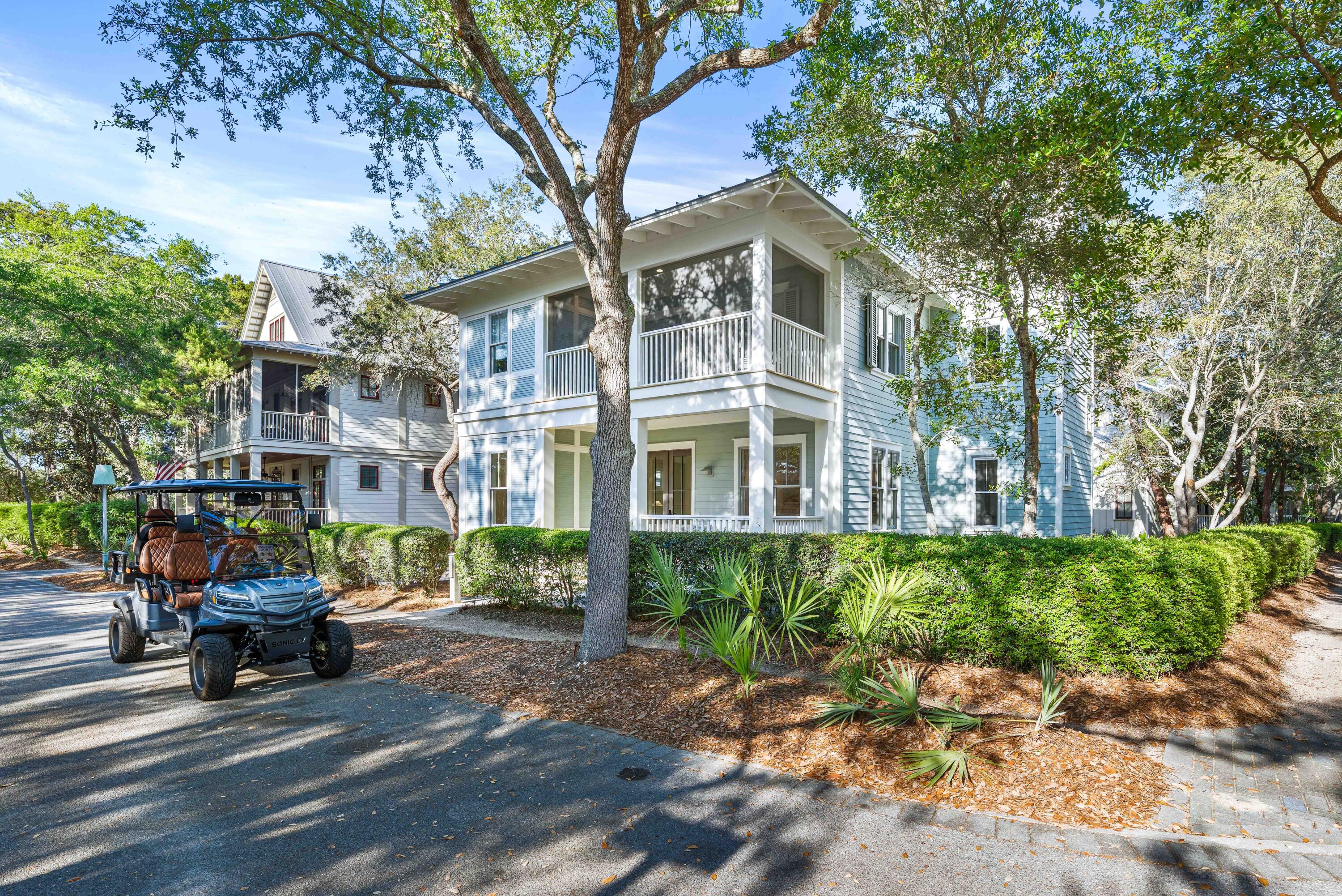 Some homes are admired for their architecture. Others for their location. The  exceptional are remembered for both.
Nestled on a coveted corner homesite along one of Watercolor's most desirable streets, 109 Dandelion Drive captures the timeless coastal charm that made Phase I the heart of this iconic community. Thoughtfully remodeled and refreshed by Owens Design Group, this five-bedroom, four-bath residence blends classic Southern architecture with sophisticated interiors, creating a home that feels both elegant and effortlessly welcoming.
Life here unfolds at an easy pace. Morning coffee on the porch, afternoons at the Beach Club or on the tennis courts, Seaside just a short stroll from your front door, and evenings spent gathering with family and friends in warm, inviting living spaces. The thoughtfully designed floor plan offers a private first-floor guest suite with its own screened porch, while the spacious primary suite provides a peaceful sanctuary with a luxurious bath and private balcony.
Just as rare is the opportunity waiting beyond the home's walls. The generous homesite offers ample room to create an exceptional outdoor living experience with a private pool, summer kitchen, and inviting spaces for entertaining or simply relaxing beneath the coastal sky--a feature seldom found in Watercolor's original Phase I.
Perfectly positioned across from the Tennis Center and the new Fitness Center, and just moments from Camp Watercolor, the Beach Club, community pools,