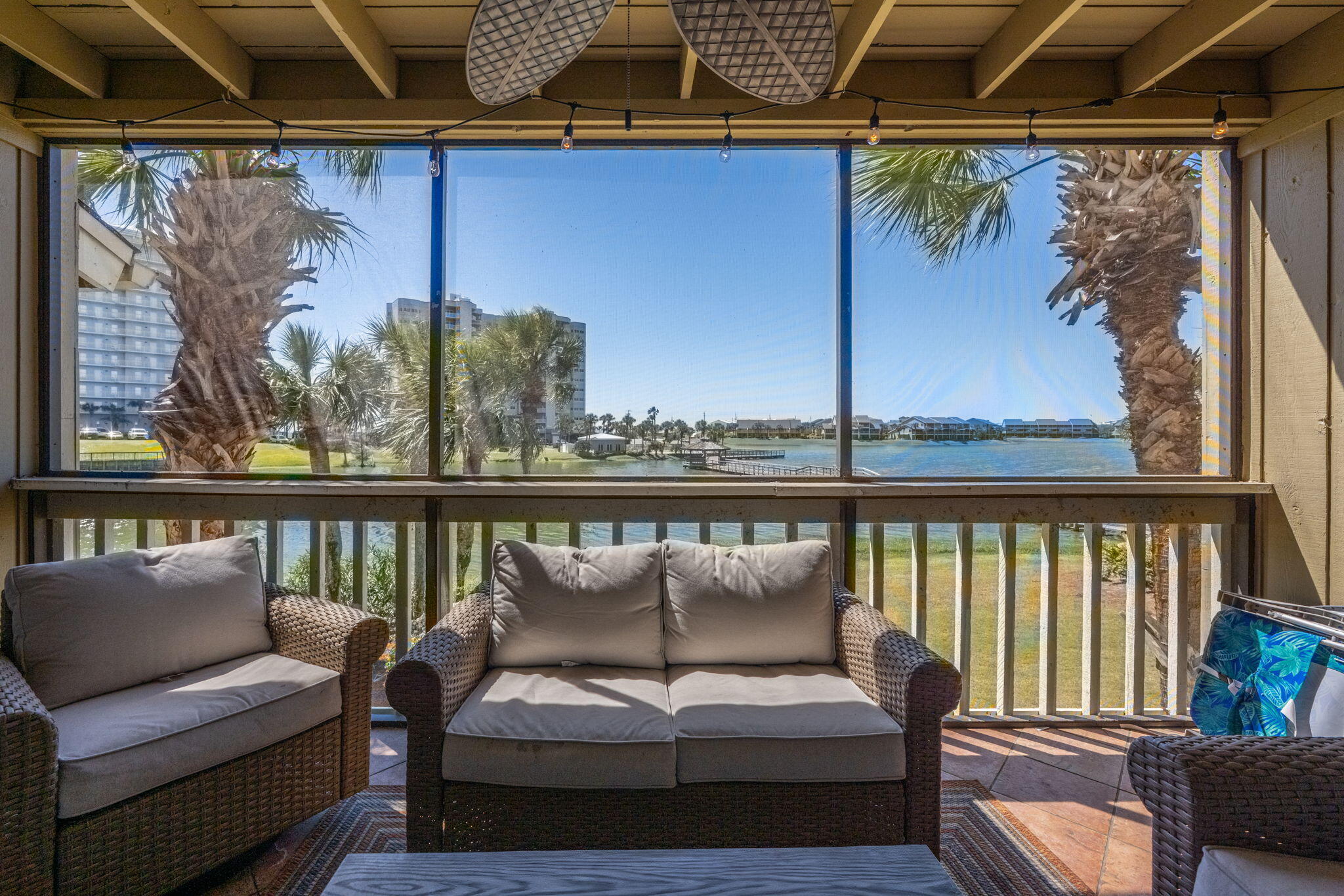 Value-add opportunity in the heart of Seascape Resort. This 3-bedroom, 2-bath, 1,546 sq ft residence at 122 Stewart Lake Cove offers two private balconies with lake and Gulf views, steps from the beach and Seascape's amenities. Open living area, split-bedroom layout, and in-unit laundry. Priced to reflect condition, this is an honest, numbers-first listing for the buyer who sees potential rather than one who wants a staged illusion. A licensed local contractor, Destination Builders Group LLC (Lic. CGC1517400), has already scoped a full bathroom renovation at approximately $42,000, giving buyers a real, quoted path to updating the home rather than a guess. The identical floorplan next door, Unit 279, sold for $664,000 in July 2025 in better cosmetic condition, real documented upside for a buyer ready to execute. New HVAC installed June 2025 removes a major capital item from any renovation budget. Verified rental income history (host payout statements, 2024 through 2026) available on request for investor buyers evaluating cash flow and post-renovation projections. Nearby Grove redevelopment adds long-term neighborhood upside. Seascape Resort offers golf, tennis, resort-style pools, and deeded beach access. Sellers are motivated and realistic about condition, and this listing is built on full transparency: what you see is what you get, and the numbers hold up under scrutiny. Bring your vision, the math already works here. Schedule your showing today. The Property: 3 bed/2 bath, 1,546 sq ft, two private balconies with lake and Gulf views, in the heart of Seascape Resort -- one of Miramar Beach's most established gated communities, with deeded beach access, golf, tennis, and resort-style pools.

The Condition: This unit needs cosmetic updating -- recent showing feedback confirmed as much, and we're not pretending otherwise. What it also has is a licensed contractor's scoped bid in hand: Destination Builders Group LLC (Lic. CGC1517400) has quoted a full bathroom renovation at approximately $42,000, or a minimal primary-bath-only scope at $10,788 if your buyer wants just the essential fix. That bid is available for your buyer's review.

The Comp: Unit 279, the identical floorplan two doors down, sold for $664,000 in July 2025 -- in noticeably better cosmetic condition than this unit. That gap is the opportunity: a buyer who executes the renovation is working from a real, verified ceiling, not a hopeful one.

The Income: For investor buyers, we have three years of verified host payout statement income -- $73,811 (2024), $55,262 (2025), and 2026 tracking flat with 2025 through actuals plus confirmed bookings. New HVAC installed June 2025 removes one major capital item from any renovation budget. Full underwriting package, including post-renovation income projections, available on request.

The Sellers: Motivated, realistic, and easy to work with. This is a listing where full transparency works in your buyer's favor -- we'd rather you know the real numbers now than find a surprise in due diligence.