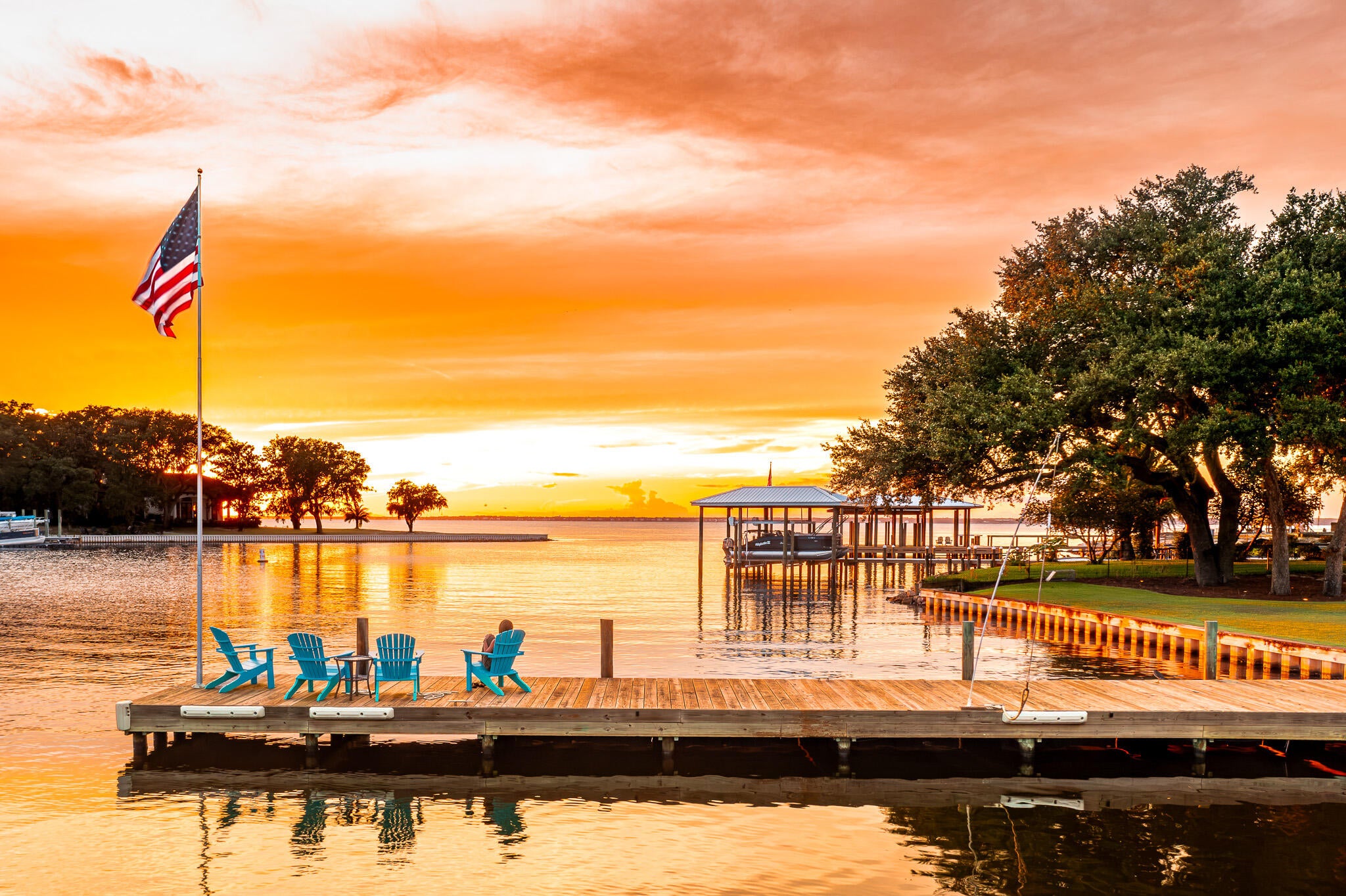ONE-OF-A-KIND, CUSTOM WATERFRONT LUXURY ON MARLER BAYOU

There are some homes that are beautiful, and then there are homes that simply feel special. This exceptional Marler Bayou residence is one of them.

Offering approximately 3,800 square feet in the main home plus an approximately 600-square-foot guest house, this property was designed with both everyday living and entertaining in mind. The 9- and 10-foot ceilings, beautiful natural stone, and carefully selected finishes give the home an understated, timeless feel.

The kitchen is truly a standout, featuring Cambria Delgatie countertops around the perimeter and a striking Caesarstone Rugged Concrete island. The primary suites feature gorgeous White Rhino marble, while the separate guest house offers its own beautifully finished space with Caesarstone Haze. A dedicated wine cellar adds an unexpected and special touch.

Outside is where this home really comes to life. Enjoy the private pool, boat dock, outdoor grilling area, and summer kitchen finished with leathered Absolute granite. Whether you're hosting friends, spending a quiet afternoon by the pool, or heading out on the boat, the waterfront setting makes it easy to enjoy the best of the Destin lifestyle. Located directly on Marler Bayou and just minutes from Crab Island by boat, this is the kind of property that makes you slow down and appreciate where you are. Beautifully designed, incredibly private, and perfectly suited for waterfront living, this is a rare opportunity to own a truly distinctive home in one of Destin's most desirable settings.

Simply put, this is not a cookie-cutter coastal home. It has character, quality, and a setting that is hard to duplicate.  Schedule your showing today!
