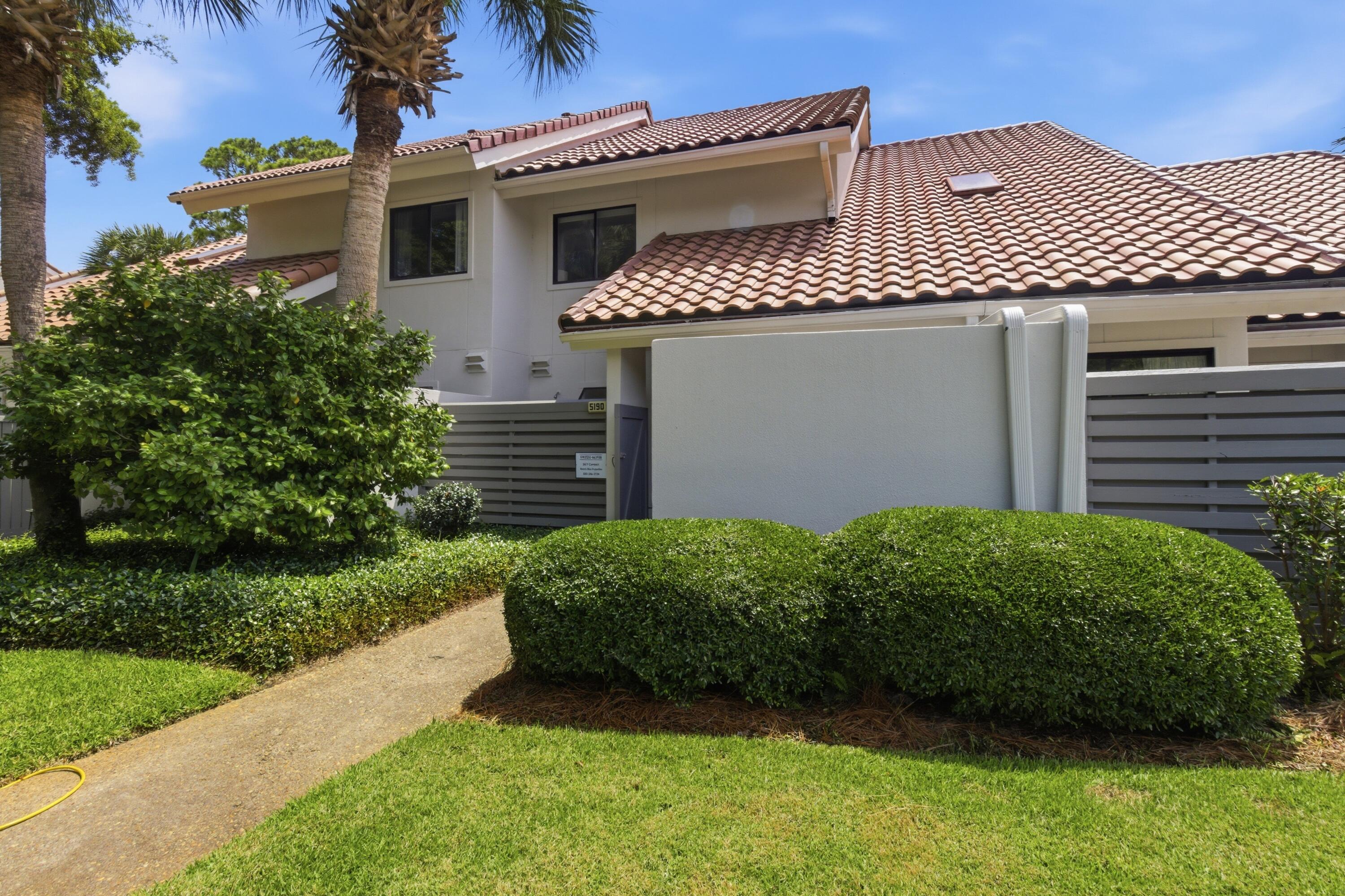 Remarks: One of THE BEST locations and most serene views in all of Beachwalk! Meticulously maintained, this beautifully furnished villa has been recently updated along with a NEW ROOF in 2025, new deck, interior paint, furniture, mattresses, washer/dryer etc. Golf cart is also included. Upstairs is a private bedroom suite with bath and loft area for extra sleeping accommodations which is an ideal design for rental guests or family vacations. Located on the beach side of the resort, you are a quick golf cart or bike ride to the beach!