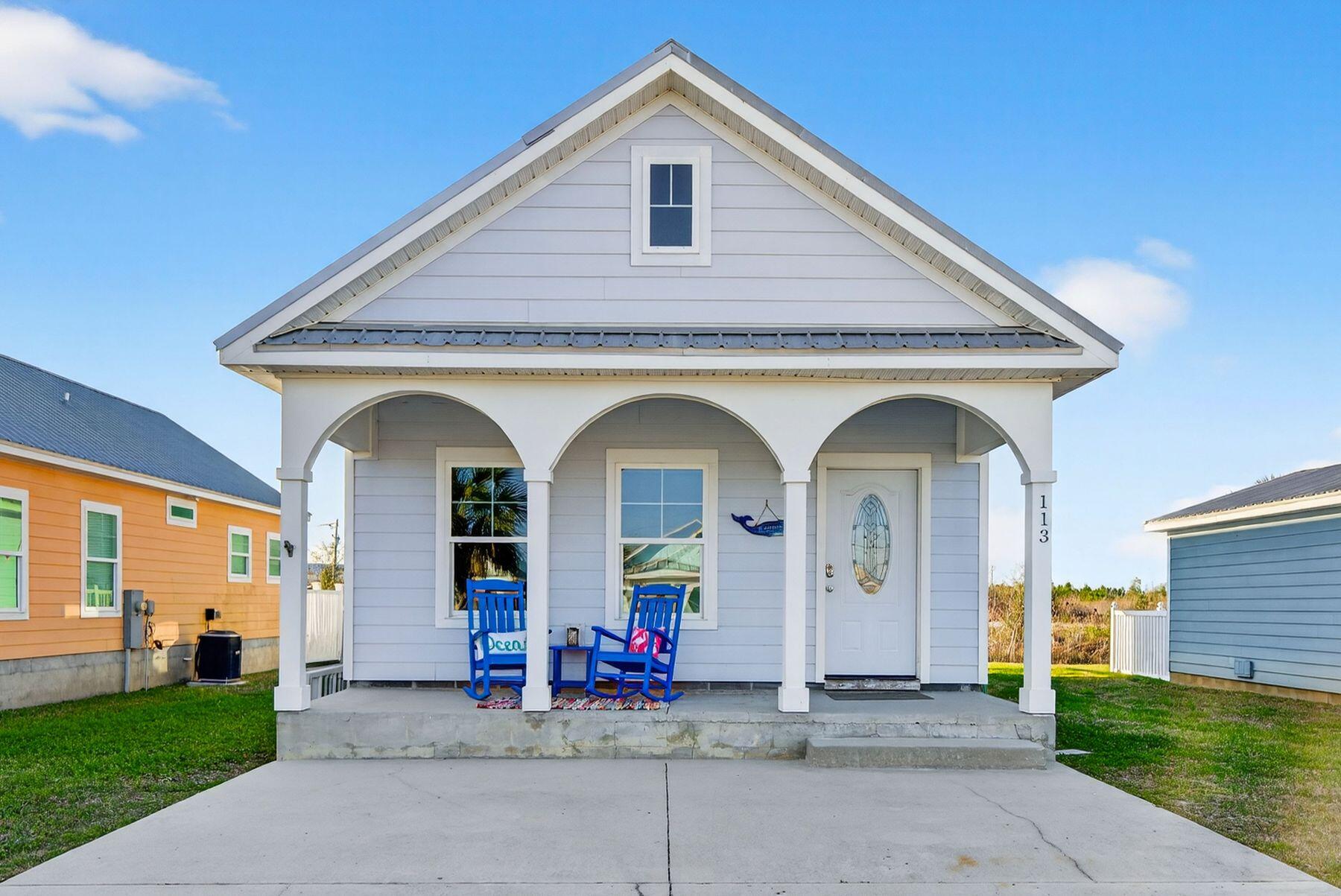 Just three minutes from the sugar-white sands of Mexico Beach, this two-bedroom, two-bath coastal retreat offers the ideal blend of comfort, convenience, and rental potential. Perfectly positioned next to the community pool, the home provides an inviting balance of relaxation and recreation in a sought-after beachside setting. Inside, a bright and welcoming floor plan is designed for effortless living and entertaining. The open-concept kitchen and living area flow seamlessly to a spacious back deck--perfect for morning coffee, evening cocktails, or gathering with guests after a day on the beach. Two well-appointed bedrooms and two full baths offer comfortable accommodations for family and visitors, while low-maintenance finishes make ownership simple and stress-free. Whether you're searching for a personal getaway, second home, or income-producing property, this coastal cottage checks all the boxes. With its prime location, easy beach access, and proximity to the community pool, 113 Oceanview Drive presents an exceptional opportunity to enjoy the laid-back lifestyle and strong rental appeal of Mexico Beach.