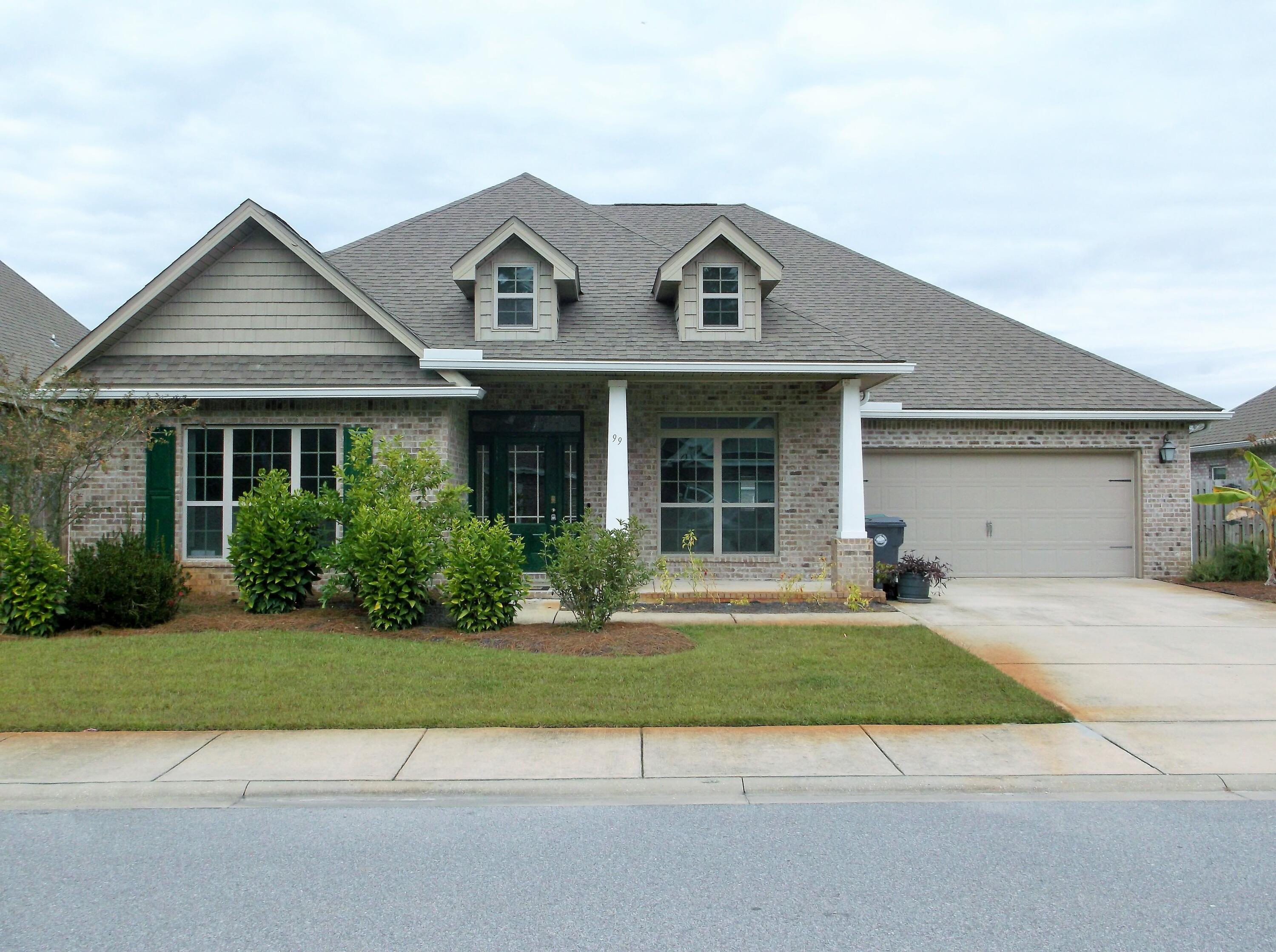 Priced to sell. Spacious 5-bedroom, 3 bath 1 story home, enter through its welcoming Foyer. Study & formal dining rm are on either side. Huge open concept great rm & kitchen make this home special. Oversized kitchen Island & gourmet kitchen w/granite countertops is great for family gatherings & entertaining guests. Covered patio off eat in kitchen allows for indoor/outdoor living.  Master bedroom is apart from the other bedrooms offering privacy to all bedrooms. Peach Creek has no short term rentals and is ideally located minutes from 30A beaches, schools, shopping, restaurants, Rosemary Beach, and iconic Seaside.. Sidewalks so you can enjoy a little exercise.