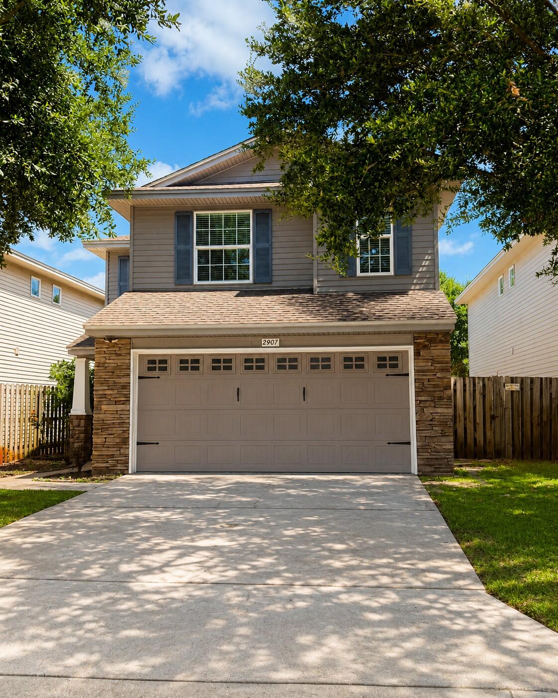 BANK OWNED. Spacious 3-bedroom, 2.5-bath home conveniently located between Eglin AFB and Hurlburt Field. This property  offers a functional floor plan with plenty of living space. The main level features a large living area, ceramic tile flooring, and a kitchen with granite countertops, maple cabinetry, stainless steel appliances, pantry, and breakfast bar. A half bath is conveniently located downstairs. Upstairs features engineered hardwood flooring, a versatile loft area, two guest bedrooms with a Jack-and-Jill bath, and a spacious primary suite with tray ceiling, double vanity, garden tub, and oversized walk-in closet. Additional features include plantation shutters, ceiling fans, inside laundry, and a two-car garage. Enjoy the covered back patio and privacy-fenced backyard with storage shed that conveys with the property. Conveniently located near military bases, shopping, dining, schools, and area amenities. HWH 2011, HVAC 2022, Roof 2011.