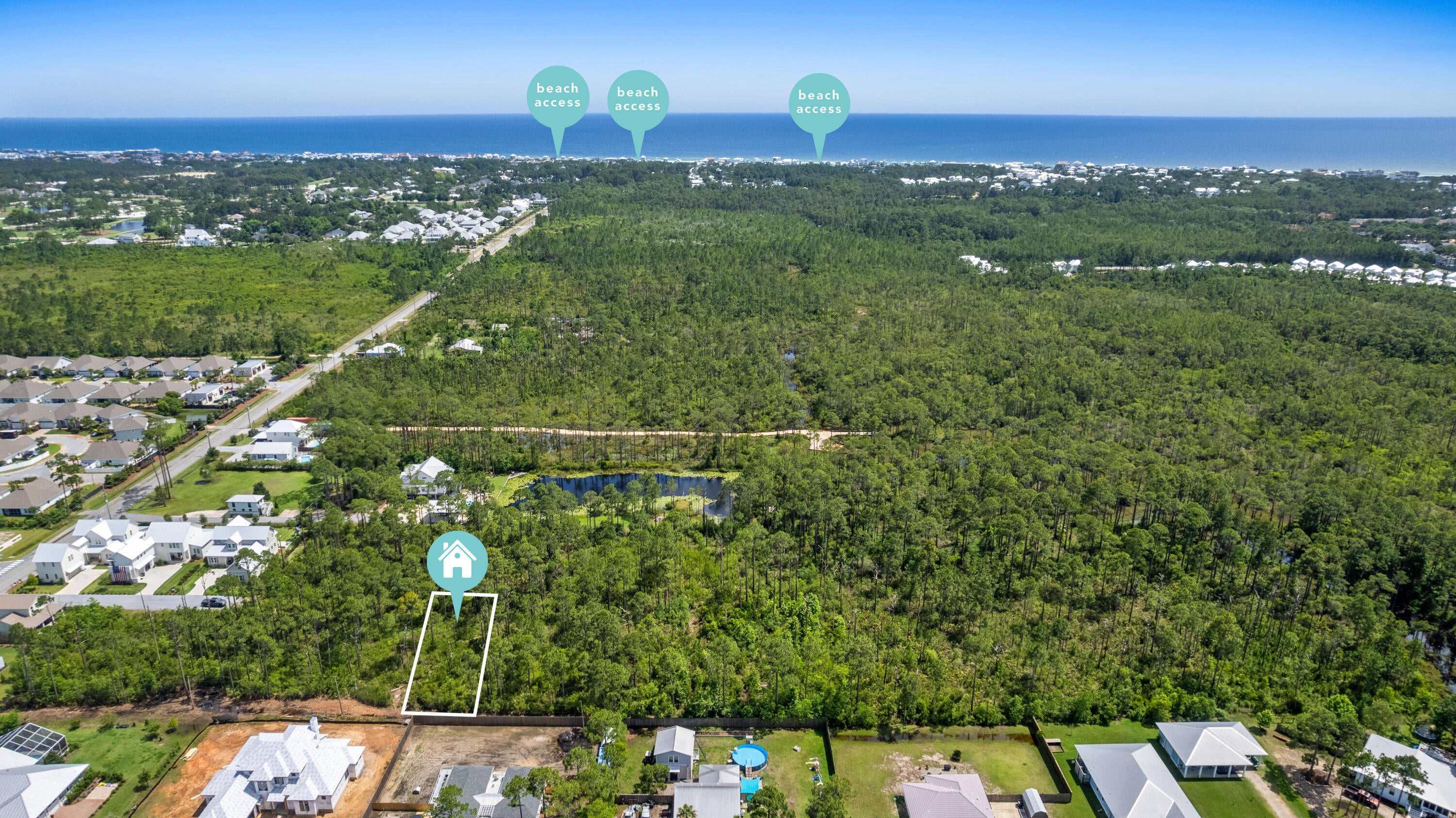 Vacant 50x160 lot south of Hwy 98 on Narrows Way in Santa Rosa Beach! Buy today and build when you are ready. Existing new construction homes on Narrows Way reflect the potential of this lot. Enjoy quick and easy access to multiple nearby Public Beach access points in Dune Allen Beach. Buy and own your piece of paradise here along the 30a corridor today!