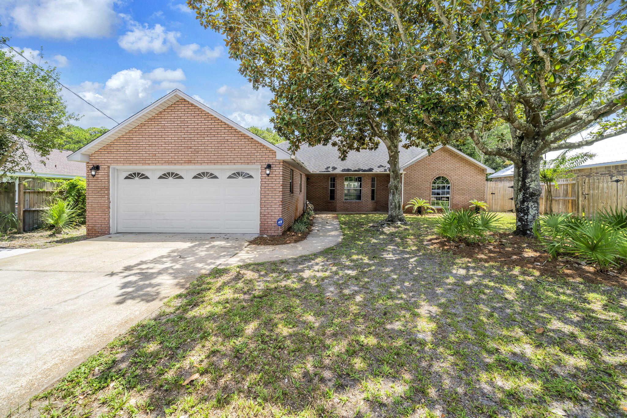 Charming 3 bed, 2 bath home with large backyard, pool, fully fenced backayrd with lots of green space. Open living/kitchen area with high ceiling & granite countertops. French doors that open up to the pool area.  The backyard is the perfect for entertaining and relaxing! Updates: LVP flooring throughout, interior paint and trim throughout.  Light fixtures & ceiling fans. Kitchen has new cabinets, island and sink, quartz surfaces and stainless steel GE appliances.  Guest bath has new vanity, quartz countertop and fiberglass tub/shower insert.  Master bath new double vanity, his & hers sinks, quartz top and fiberglass walk-in shower insert.
