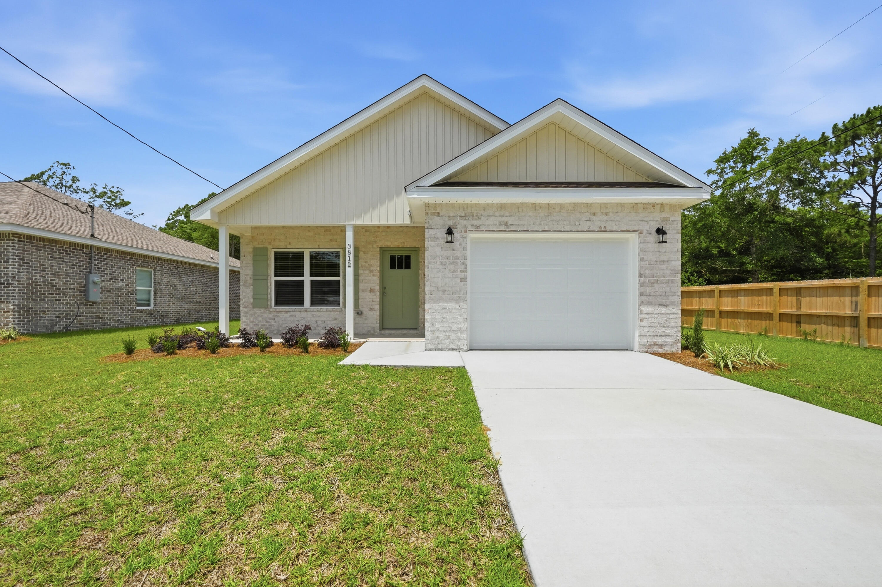 Enjoy a $10,000 builder incentive when you purchase this home along with a 60' TV & Refrigerator with a July Closing!

New construction with upgrades already in place and incentives that make homeownership even more attainable. This thoughtfully designed 3 bedroom, 2 bathroom home offers a functional layout, modern finishes, and the quality you would expect from a builder with generations of experience.

Inside, you'll find a bright and inviting floor plan with luxury vinyl plank flooring throughout the main living areas. The kitchen was designed to be both beautiful and practical, featuring quartz countertops, a farmhouse style sink, designer lighting, and a large island that serves as the perfect gathering space for meals, entertaining, or everyday life.

Outside, enjoy the charm of covered front and rear porches, ideal for enjoying Florida's beautiful weather year round. The fully fenced backyard provides plenty of room for pets, play, gardening, or simply relaxing in your own private outdoor space.

Built with traditional stick frame construction and a classic brick exterior, this home combines modern comfort with lasting durability. To make your move even easier, the seller is offering up to $10,000 toward buyer closing costs, prepaids, or a rate buydown, subject to lender approval. Custom blinds and fencing have already been installed, adding immediate value from day one.

Don't miss the opportunity to own a brand new home that's move in ready and built to last.