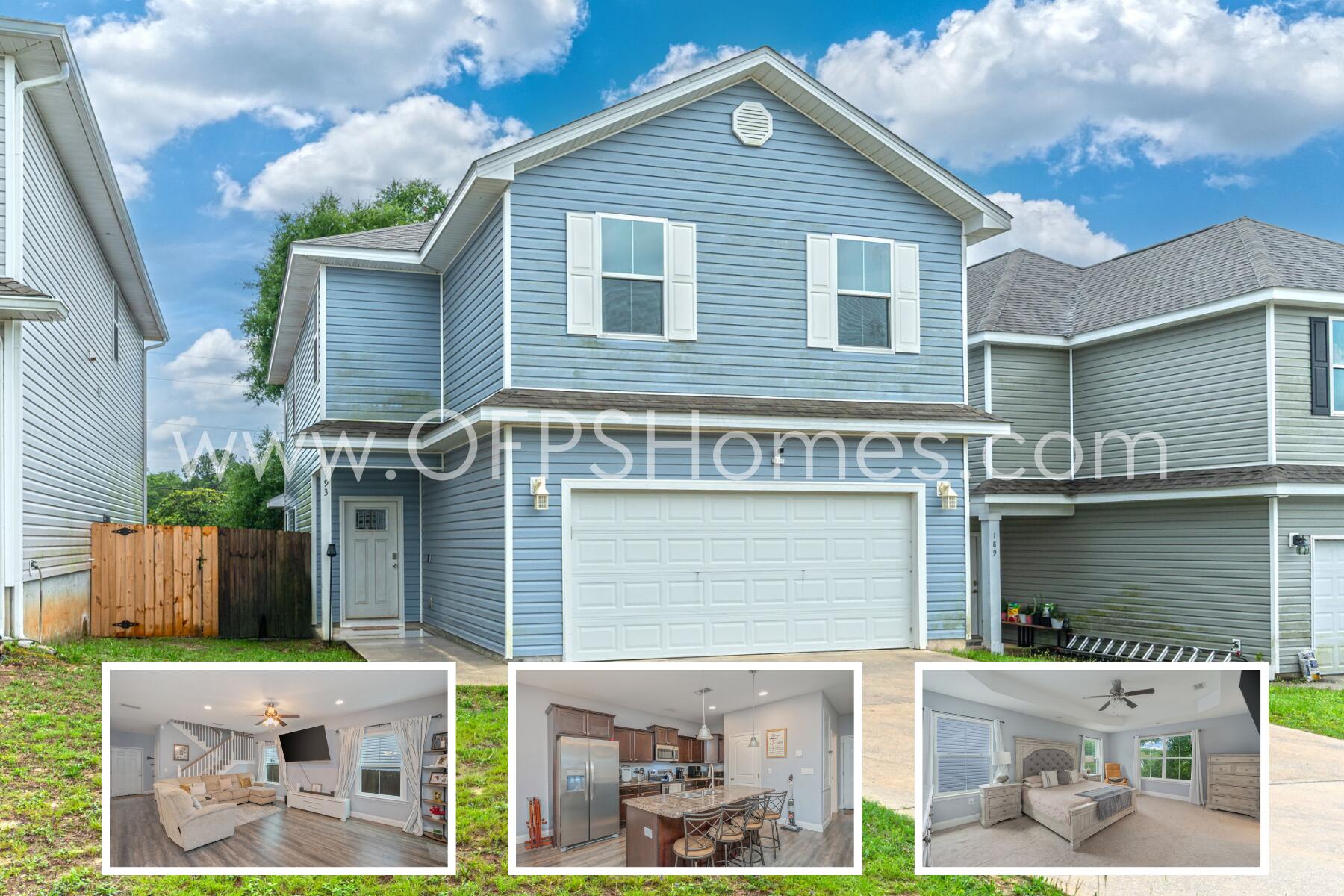 10% OFF 1ST MONTH This spacious 4-bedroom, 2.5-bath home offers the perfect combination of modern finishes, and functional living space. Located in a growing area of Crestview and currently zoned for the brand-new K-8 Pineview school, this home offers convenient access to local schools, shopping, dining, and I-10.
Step inside to an open-concept floor plan featuring durable luxury vinyl plank flooring throughout the main living areas, recessed lighting, and plenty of room for entertaining. The well-appointed kitchen boasts rich cabinetry, stainless steel appliances, a large center island with bar seating, and an oversized pantry for additional storage.
Upstairs, you'll find four generously sized bedrooms, including a spacious primary suite with a walk-in closet and private en-suite bathroom featuring double vanities and a tub/shower combination. The additional bedrooms offer ample closet space and share a full bathroom with dual sinks. A dedicated upstairs laundry room includes an AS IS washer and dryer for tenant convenience. Outside, enjoy a fully fenced backyard with a covered patio, perfect for relaxing, grilling, or spending time outdoors. Additional features include a two-car garage, plenty of storage space, and a guest half bath on the first floor.
NO smoking. NO Pets allowed. 600 minimum FICO credit score required in addition to meeting rental criteria. All applicants are required to complete an application on https://onefamilypropertyservices.petscreening.com/
regardless of if they own a pet or not.  Applicants with an ESA are also required to complete the application.
** Fees Required once an application is approved include, but may not be limited to: Security Deposit, Non-Refundable Fees (cleaning and rekey), $20 Certified Mail Fee, and Pet Fees (when applicable).