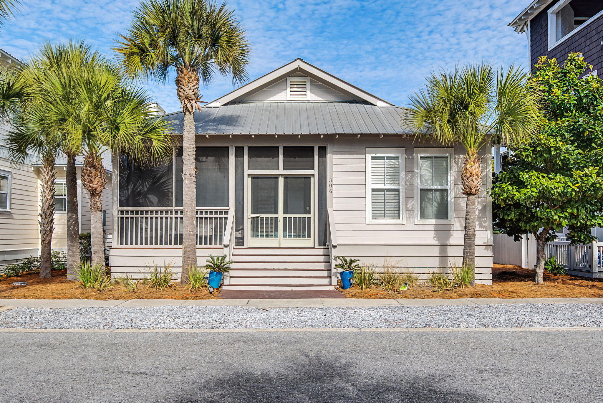 Primely Positioned Between Alys Beach and Rosemary Beach -- Welcome to 306 Beach Bike Way.
Some addresses just sound like vacation -- and 306 Beach Bike Way delivers exactly that. Tucked into the heart of Seacrest Beach, this charming one-story cottage invites you to slow down, hop on a bike, and lean into the 30A lifestyle.
This beautifully maintained 4-bedroom, 3-bath home is offered fully furnished and rental-ready. Just a short stroll or breezy bike ride takes you to Seacrest's showstopping 12,000-square-foot lagoon-style pool and the sugar-white sands of South Walton.
Inside, the home lives effortlessly. Bright, open-concept floor plan designed for gathering. Inviting living room with cozy gas fireplace. Kitchen featuring Silestone countertops and stainless appliances. Spacious primary suite with whirlpool tub and separate shower. Hardwood floors in main living areas; tile in baths
Outdoor living is where this cottage really shines. A large screened front porch sets the tone for morning coffee and evening conversations, while the open back yard offers additional space to unwind. The pergola-style carport adds charm and convenience.
And let's talk location -- perfectly positioned between the dining, shopping, and entertainment of Alys Beach and Rosemary Beach, you're at the center of it all while still enjoying the laid-back charm of Seacrest.
Whether you're searching for a weekend escape, a high-performing investment property, or a full-time beach retreat, this one checks every box. Deeded beach access and the iconic 12,000-square-foot community pool complete the package.
306 Beach Bike Way -- because life is better when your address includes the word "Beach."