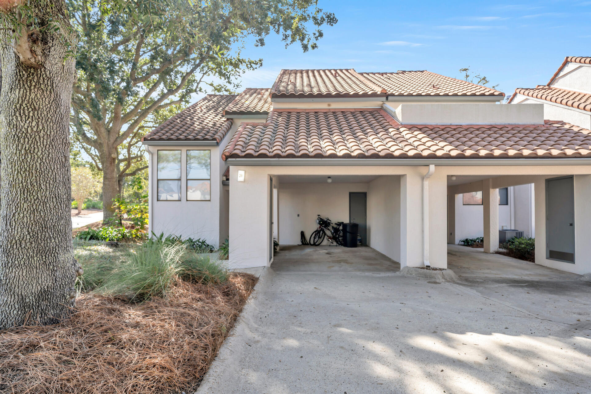 Tucked away behind the gates of Tops'l Resort and nestled amongst the trees and Rubico clay tennis courts you'll find this three bedroom gem!  One of only 6 three bedrooms in the Tennis Village. With quality fixtures and finishes, this unit sets a new standard in the village. Additionally the resort itself is a true South Walton hidden treasure with 52 gated, private acres, 600 feet of private beach, multiple dining options and a world class tennis and fitness center. Association dues are $285/QTR for the master and $1044/mo. for the Tennis Village.