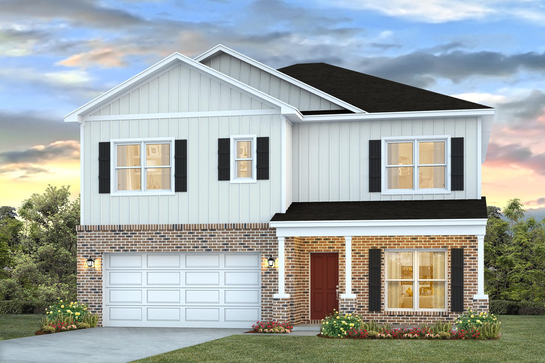 Welcome to the Carol Plan, at Plantation Woods, our new home community in Milton, FL. Just under 2,700 square feet, this beautiful two- story home offers 5 bedrooms with 3 bathrooms, a 2-car garage, and a seamless open layout. The kitchen, living room & dining area flow together for relaxed living. Open kitchen features: all stainless-steel appliances, pantry, Quartz kitchen countertops, island, smooth-top range, built in microwave & quiet dishwasher. Additional bedroom and flex room/office on the first floor! The primary bedroom on the second floor offers a spacious walk-in closet, & adjoining bath has a double vanity, large shower, garden tub, linen, and water closet. This highly desirable home comes standard with a Smart Home Technology package with several Smart devices for your convenience. Hurricane fabric window and door protection is standard. ALL LISTING pictures, colors, features, and size may vary. Square footages are approximate.
