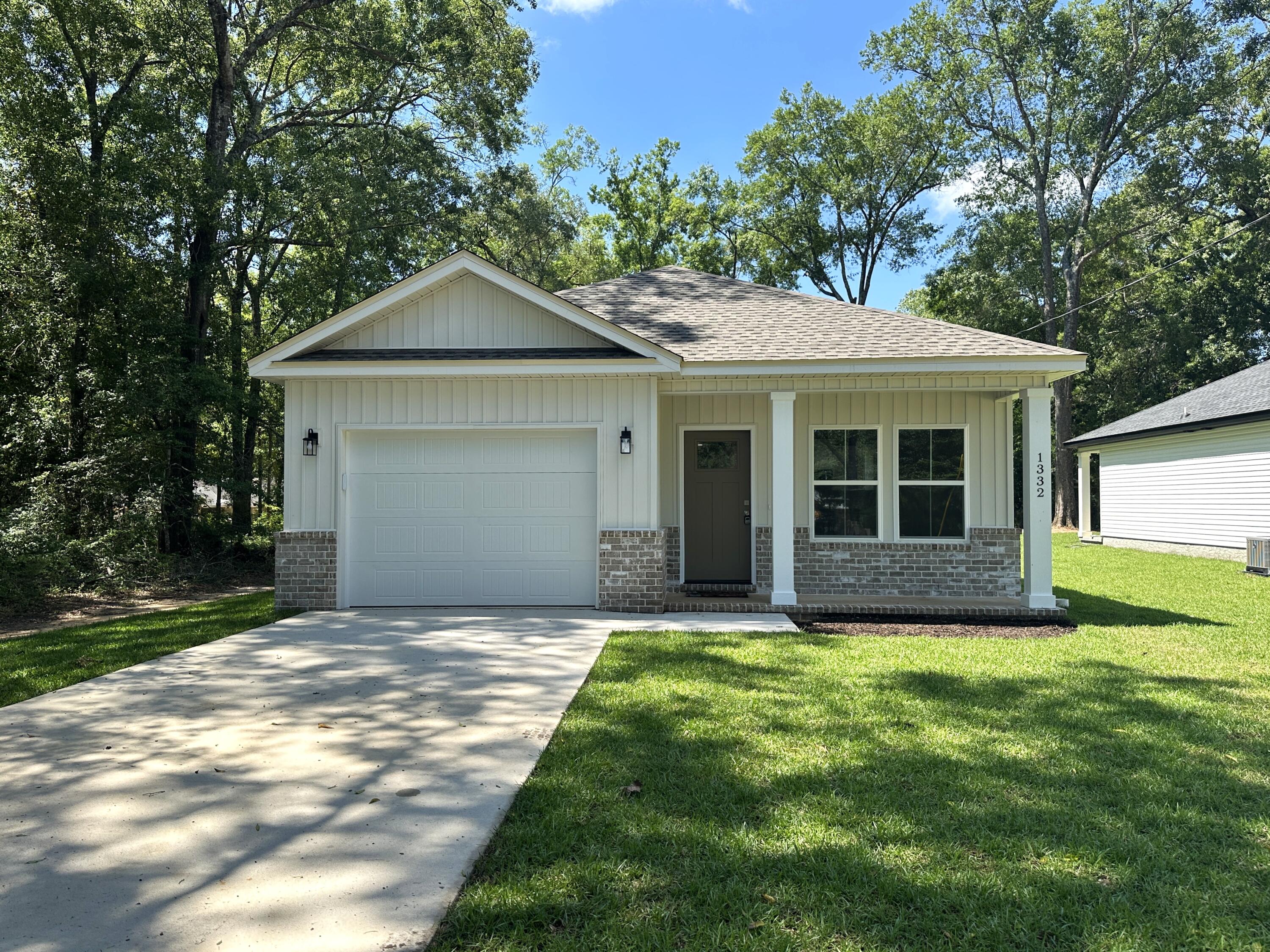 Be the first person to live in this gorgeous new home in Baker. Located on a beautiful, dead end street with features not typically found in spec home, this home will impress! It features an open floor plan with beautiful white, shaker kitchen cabinets, fabulous quartz counter tops, brand new stainless steel appliances, LVP throughout the house ( no carpet here), 6' baseboards and more. The master bath has double vanities, a large walk-in closet and a spacious linen closet. There's a 'drop' area just inside the garage entrance to the home, lovely covered porch and patio and the yard is amazing. If your kids go to Baker schools, they can be out the door and over to the school in less than 5 minutes. This kind of home does not come around often so give us a call before it's gone!