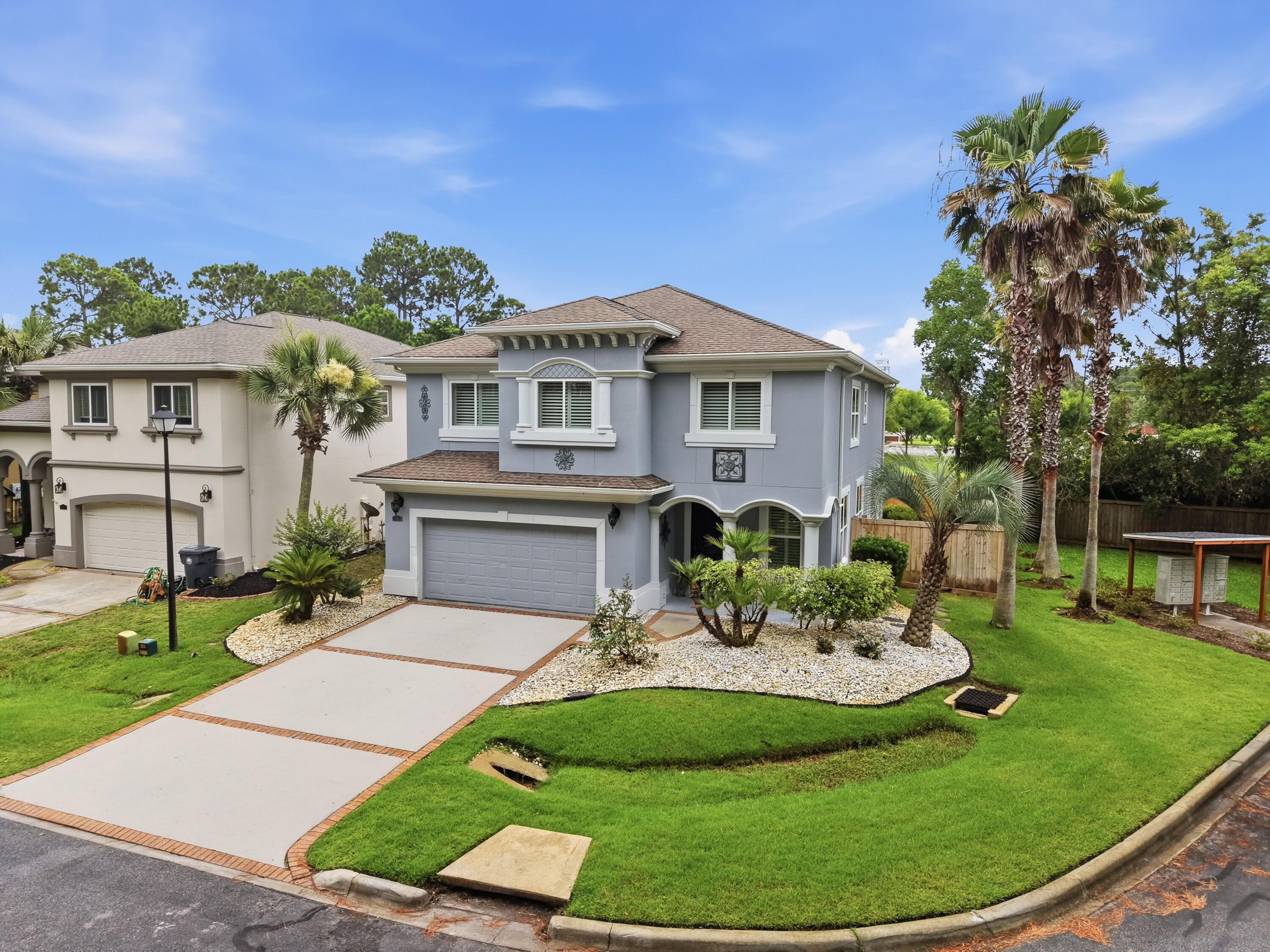 Welcome to 47 Dominica Court, a beautiful and well-maintained home located in one of Destin's desirable residential communities. This home is being offered for a 12-month long-term lease and is ideal for someone looking to make Destin their home rather than simply visit.

The property has been very well cared for and offers a comfortable, spacious setting with everything you need for everyday living. The location provides the best of both worlds -- a peaceful residential neighborhood while still being conveniently located near Destin's beautiful beaches, shopping, restaurants, schools, and everyday necessities.

The main level features two generous living areas along with an inviting kitchen and dining space. The kitchen is equipped with hickory cabinetry, durable Silestone solid-surface countertops, tile backsplash, stainless steel appliances, a large pantry, utility closet, and adjacent laundry room. A convenient half bath completes the main floor.

French doors from the dining area open to an expansive patio featuring a hot tub, creating the perfect setting for relaxing or entertaining. The beautifully landscaped, fully fenced backyard includes LED landscape lighting and offers a private outdoor retreat.

Upstairs, you'll find five spacious bedrooms, four full bathrooms, and a versatile bonus space ideal for a home office, workout area, gaming room, or additional flex space. Each bedroom offers generous closet space. The oversized primary suite is a true retreat,  featuring two large walk-in closets and two connected bathrooms with a stunning tile walk-through shower--providing a luxurious and unique ensuite experience.
Additional features include custom plantation shutters, crown molding, soaring ceilings, tile flooring throughout the main level, and durable LVP flooring upstairs.

If you're looking for a quality home in Destin where you can settle in, get comfortable, and truly feel at home, 47 Dominica Court is a wonderful opportunity. With its exceptional floor plan, private outdoor living spaces, luxurious primary suite, and unbeatable proximity to both the Gulf and Choctawhatchee Bay, this home is a rare opportunity to enjoy the best of the Emerald Coast lifestyle. Dogs considered with application (Sorry, no cats). Contact us today for a showing!