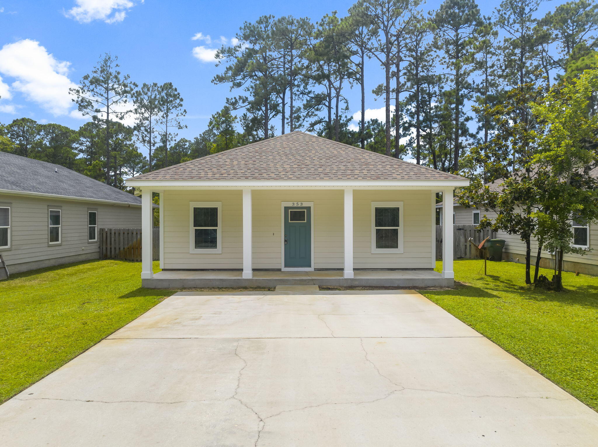 This house is a 3BR/2BA with a fenced yard. It has a great open floor plan and large bedrooms,  Stainless Steel Appliances and upgrades throughout. Large yard and front and back porches for relaxing. Don't wait, as this one will not be available for long! Call for a showing today. A Rental Application Fee of $70 for each applicant will be collected to initiate a credit screening and criminal background check as part of the application evaluation process. Beach Sunsets Inc charges a Tenant fee of $25 per month payable with rent. Renter's Insurance is required; Option available for $11.95 per month. Pet Security Deposits are $500 PER PET and refundable if there is no damage at lease end. Pet Rent is $25 PER PET per month. At lease execution, security deposit(s), pet security deposit(s), and any lease required prepaid rent are due and payable. Your first rent payment is made the day you move in and due the 1st to 5th of each month thereafter.