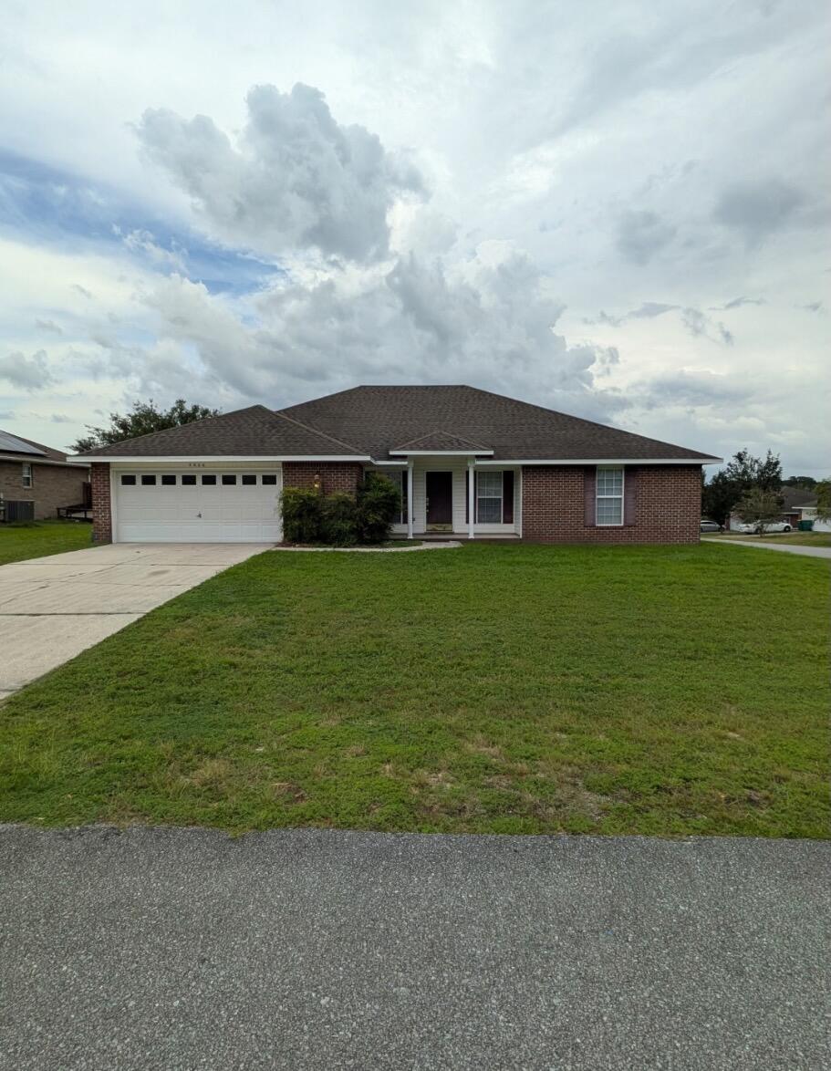 Real Estate Owned All brick 4 bedroom, 2 bath home offering approximately 2,296 SF with an open floor plan and 10 foot ceilings in the main living area. Conveniently located for an easy commute to Duke Field and the Special Operations facilities. The kitchen opens to the living and dining areas and includes microwave/hood, refrigerator, dishwasher. Wood flooring in both the breakfast area and formal dining room. The master suite features a clawfoot tub, separate shower, and double closets. Both baths have tile flooring. Sliding glass doors lead to a patio and privacy fenced backyard. Double garage includes pegboard walls for storage. Call to take a look at 5211 Moore Loop today.