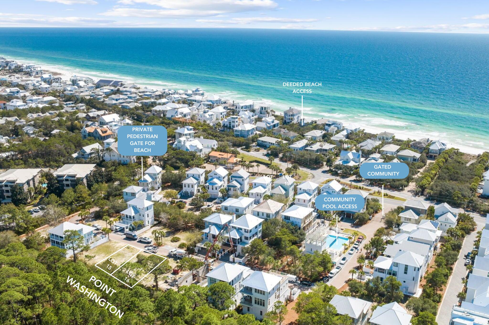 Prepaid Water and Sewer capacity fee!!  An incredible opportunity awaits to own a high and dry homesite in the exclusive Seanest Village, ideally positioned to back up to the natural beauty of Point Washington State Park while offering deeded beach access for owners.

Located in the sought-after community of Seanest Village in Seagrove Beach along scenic Florida State Road 30A, this property provides a rare combination of privacy, security, and convenience. Seanest Village features an array of desirable amenities including two community pools, scenic walking trails, a fire pit and conversation area, and gated entry.