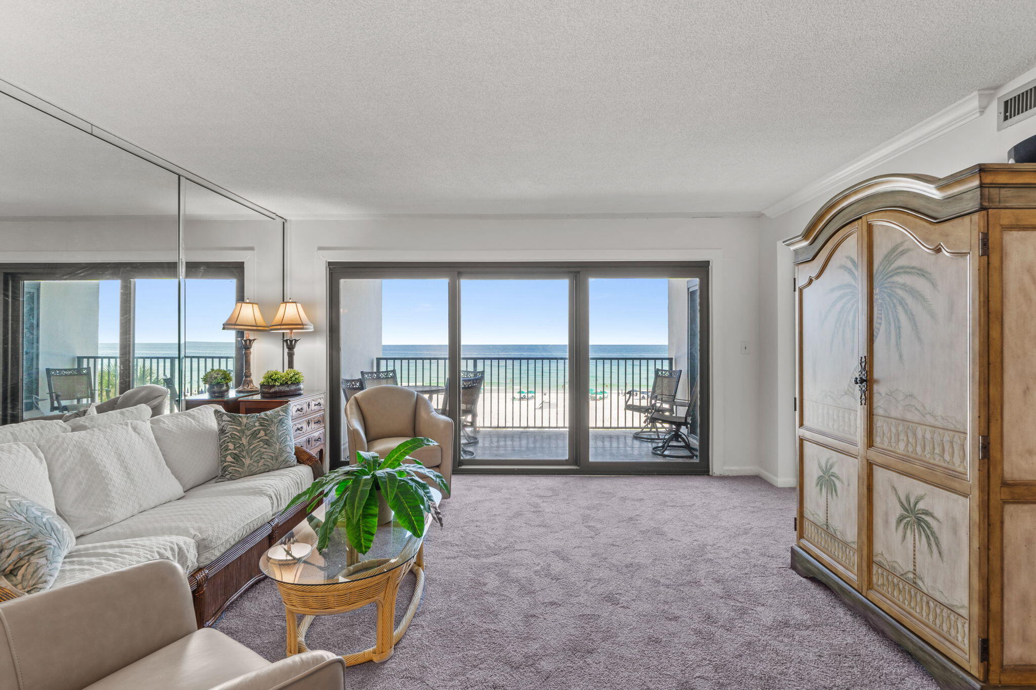 Buyer defaulted on the contract - their loss is your rare second chance! Back on the market just in time for Memorial Day!

 Sold fully furnished, turnkey, and ready for immediate summer enjoyment and/or rental income.

 Experience breathtaking Gulf-front living in this beautiful condominium at gated and fenced Emerald Towers. The open-concept living area flows seamlessly onto a private beachfront balcony, creating the perfect setting for relaxing mornings and unforgettable Destin sunsets.

 The well-appointed kitchen features quality GE appliances, along with a wet bar and built-in ice maker, perfect for entertaining. Additional conveniences include a dedicated laundry closet and a utility/storage closet.

 Wake up to panoramic Gulf views from the spacious primary bedroom, complete with a king bed and direct balcony access.

 The recently renovated en-suite bath offers new floors, new walk-in shower, new dual vanities and cabinet, and a built-in linen closet with generous storage.

 The guest bedroom is spacious and functional, featuring two closets, including one ideal for an owner's private storage lockout.

Recent Upgrades & Turnkey Features:

Upgraded $20,000 high-impact balcony sliding door assemblies in the living room and primary bedroom

New $8,500 Bryant 2.5-ton heating and cooling system installed in June 2025

Fresh Snowbound White interior paint completed in July 2025, which included white cabinets, doors and trim

 These items save you $37,000 in repair  cost! Emerald Towers Amenities:

Gulf-front seasonally heated pool

Stainless steel gas grills overlooking the beach

Tennis and pickleball courts scheduled for renovation very soon

Fitness center including sauna, steam/shower, and workout equipment

Gated community with direct beach access

Updated photos coming 5/23/2026

Agents - See Agent to Agent Remarks.