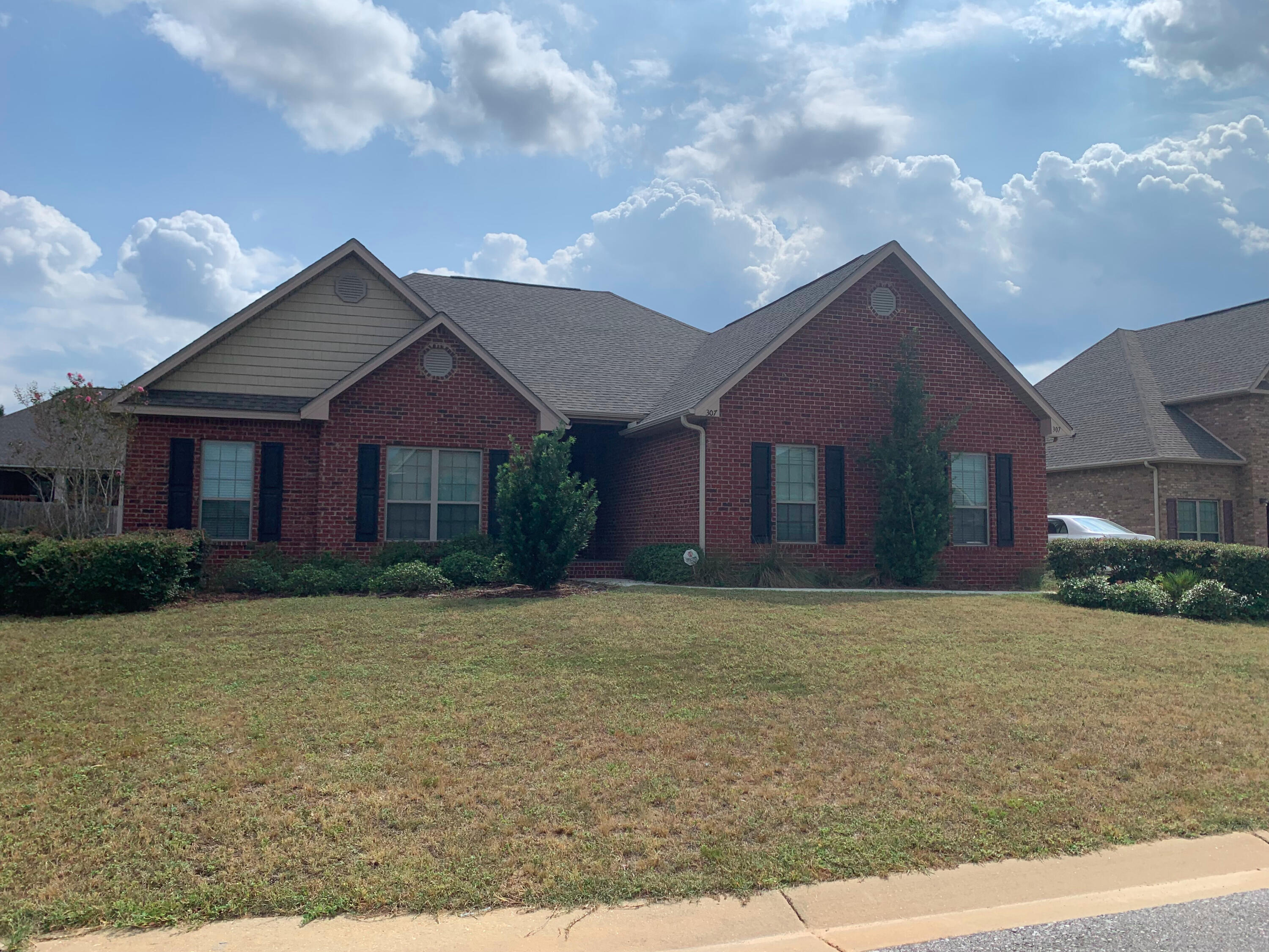 This Spacious 4 Bedroom 2.5 Bath home is located in the Liberty Oaks community just off of Old Bethel Rd. in Crestview, FL. From the moment you pull into your side entry garage at 307 Windmill Way, you are home. The property has excellent flow from the large living room through the formal dining area, kitchen, and breakfast nook, giving you lots of open living space and updated flooring. The elegant kitchen features granite countertops and stainless steel appliances. Fully fenced yard, spacious bedrooms & a generous laundry room with washer/dryer hookups. Come view this home today.