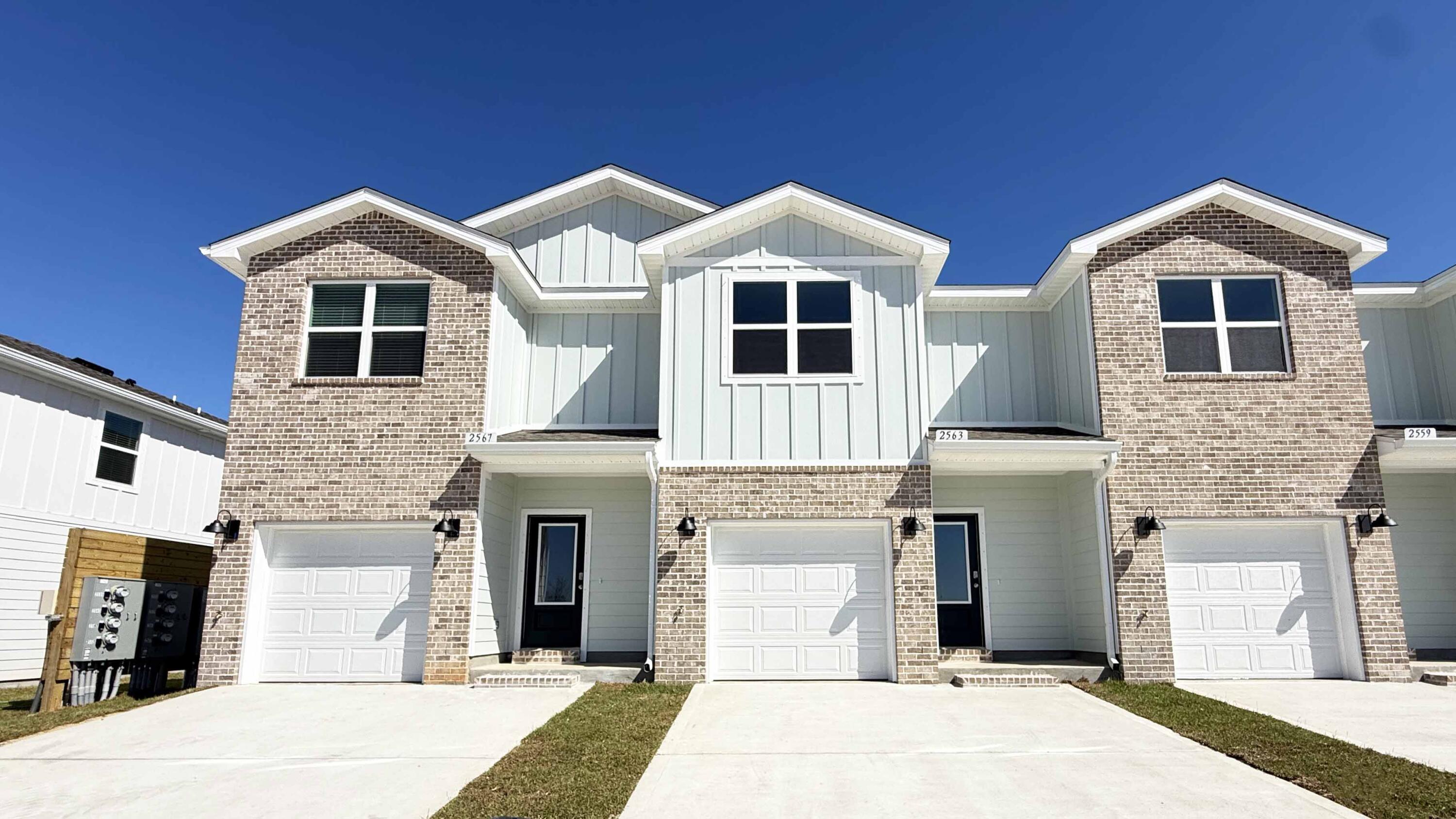 Welcome to your dream coastal retreat! Nestled in an ideal location across from the Gulf Breeze Zoo, Soundview Point Villas is only a short drive from the pristine beaches of Pensacola and Navarre. This New Townhome community will feature a gorgeous community pool, cabana, playground, and have streetlights. 

The Palm End Unit is a 2-story townhome that boasts 3 bedrooms, 2.5 baths with an open design that is perfect for entertaining. The kitchen is presented with an extra window, quartz countertops, a large island bar, pantry and all stainless-steel appliances offering style and functionality. Bedroom 1 is located on the second floor with a spacious walk-in closet and a beautiful adjoining bath. Interior features also include EVP flooring with frieze carpet in the bedrooms. ALL LISTING pictures, colors, features, and size may vary. Square footages are approximate.