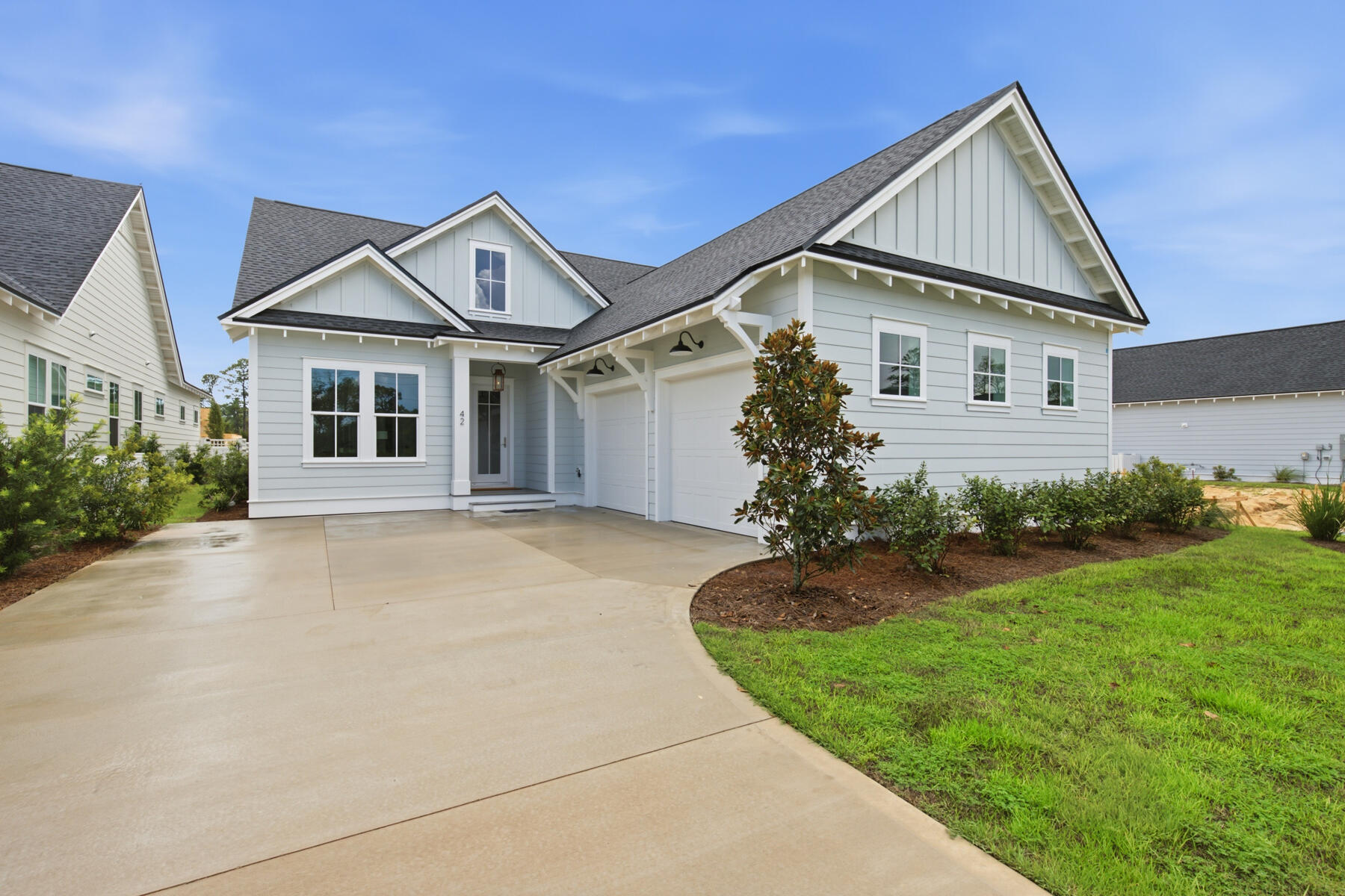 Welcome to the Florence floor plan by Arkon Group, a stunning new construction home in Powell Landing West in the Watersound Origins community. This thoughtfully designed residence offers 4 bedrooms, 4 bathrooms, and 2,484 square feet of beautifully crafted living space, perfect for those seeking modern comfort and style. Step inside to discover quality finishes such as LVP flooring, 10' ceilings, crown molding, shiplap wall accents, and an open-concept layout designed for effortless entertaining. The chef's kitchen is a true showpiece, featuring high-end stainless steel appliances, wood cabinetry with easy glide drawers and under cabinet lighting, and extra cabinets on kitchen island with quartz countertops. The spacious living and dining areas flow seamlessly, creating an inviting atmosphere for gatherings. Unwind in the primary suite, which boasts a spa-like bath with a tiled shower and freestanding tub. Three additional guest bedrooms, each with access to a full bath, provide ample space for family and visitors. Enjoy peaceful outdoor living with a spacious and private screened rear porch, perfect for year-round enjoyment. A side load 2-car garage + elegant gas lantern add to the charming curb appeal of this home.

Estimated Completion: early-June 2026

Experience refined coastal living in one of Watersound Origins' most sought-after neighborhoods nestled alongside Lake Powell. The Watersound Origins community offers an unparalleled lifestyle in South Walton - exceptional amenities, notoriously friendly and welcoming atmosphere, zero short-term rentals, and close proximity to all that 30A and Inlet Beach has to offer. Enjoy the zero-entry pool, playground, sports courts, and fitness center at the Village Commons, play a round of golf at the Origins Golf Course, or take a walk along the many miles of walking and biking trails that wind all throughout the neighborhood! The new Watersound Town Center located at the entrance to the community offers several fantastic dining options (casual and formal), medical services, Starbucks, Publix, a Pavilion that hosts events year round, and more!