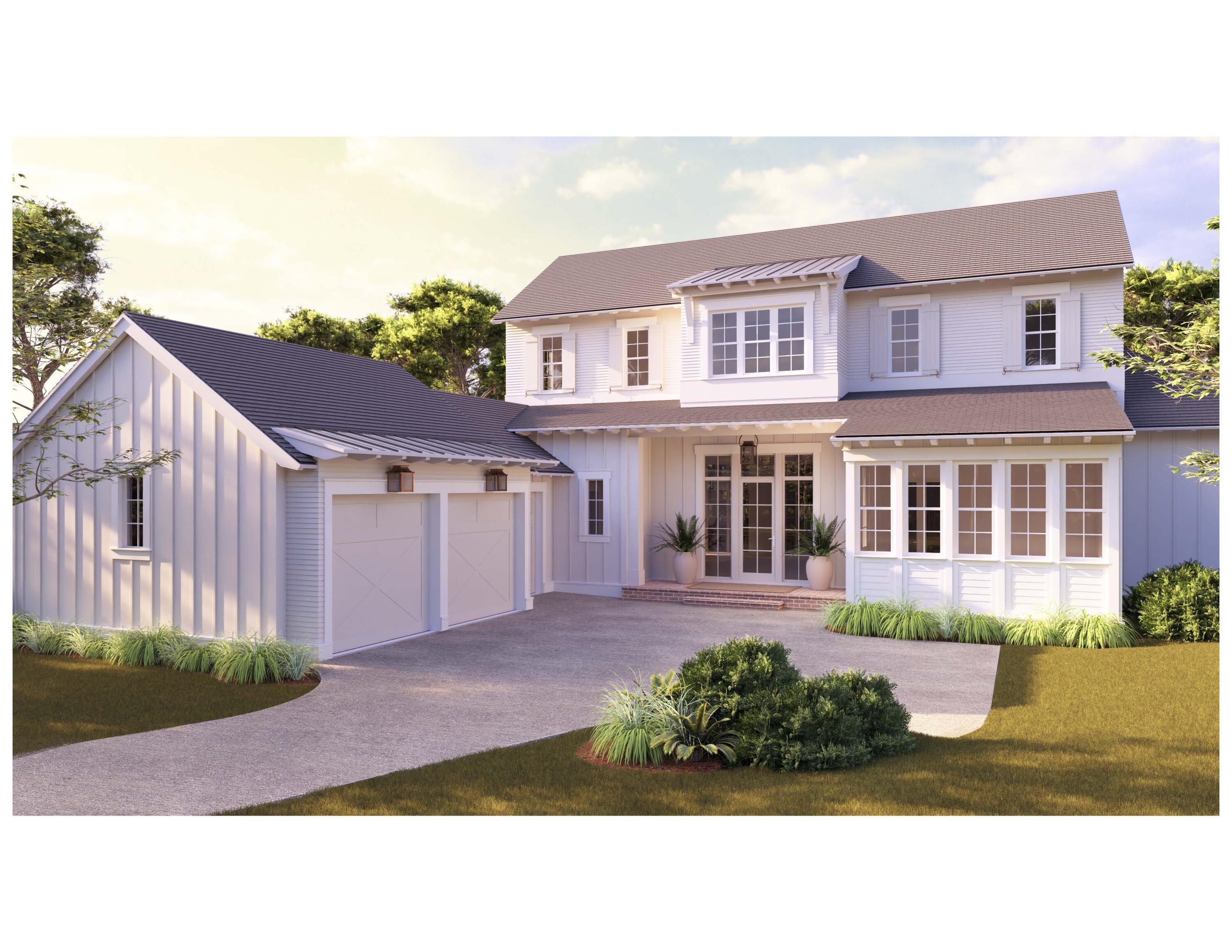 Entered for comp purposes. Welcome to the Isabella by Arkon Homes, a brand-new floor plan located on an oversized pie-shaped homesite in the Powell Landing West neighborhood of Watersound Origins. Positioned with common area along the south side of the home, this lot offers added privacy and space rarely found in the community.

Offering 4 bedrooms, 4.5 bathrooms, a private office, upstairs den, 2.5-car garage and approximately 3,750 square feet of conditioned living space, the Isabella blends functional design with elevated finishes throughout. The first floor features 12-foot ceilings, with 10-foot ceilings upstairs, creating an open and airy feel across both levels. Premium engineered wood flooring runs throughout the home, complemented by  8-foot solid core doors, crown molding, and detailed trim work.

The kitchen is thoughtfully appointed with stacked glass cabinetry and puck lighting, an extended island with additional cabinetry, under-cabinet lighting, quartz countertops, and a stainless steel Themador appliance package. The living room is anchored by a gas fireplace with Venetian plaster surround with a wood mantle and opens to the rear porch through a 13' x 8' sliding glass door.

Outdoor living is designed for year-round enjoyment, featuring a summer kitchen, heated 10' x 24' pool with paver surround, privacy fencing, and a screened rear porch with gas fireplace, all set within an oversized pie-shaped homesite that offers ample space for additional enhancements such as a putting green, cabana, or expanded outdoor living area.

Additional exterior highlights include bronze windows, epoxy-coated garage floors, decorative shutters, a gas lantern, and pre-wire for a future generator with transfer switch. While built with cement fiber siding, impact-rated windows and doors, and energy-efficient systems including a tankless gas water heater, the Isabella delivers both performance and long-term durability.