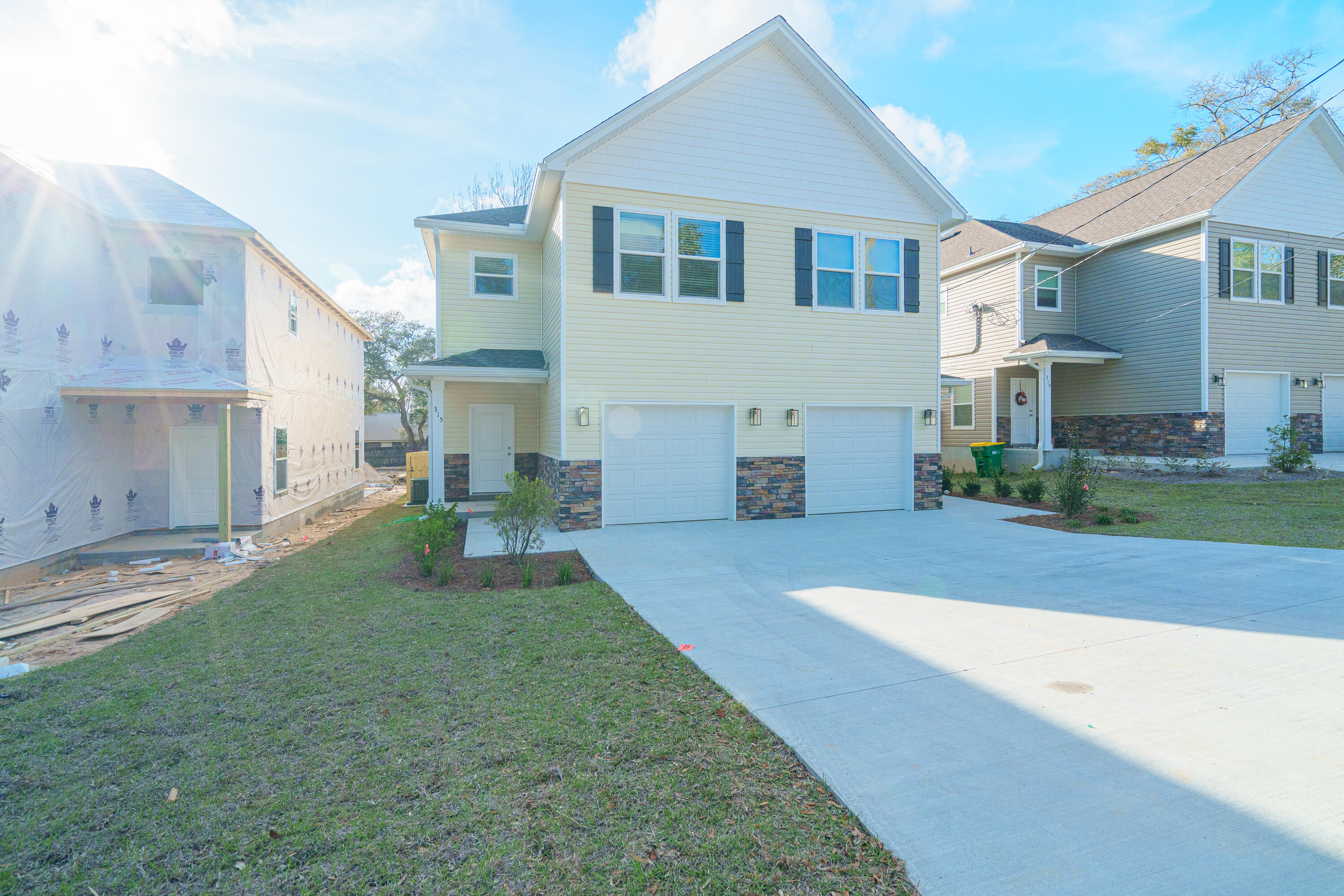 Great location in the heart of Niceville! This 3 bedroom, 2.5 bath home has great features! Stainless appliances, impact windows and doors, fenced yard, vinyl plank flooring on the main floor. This newer home features a spacious open floor plan with living and dining areas and the kitchen has a breakfast bar, lots of cabinets, quartz counters, and pantry. Upstairs you'll find an oversized master suite with a walk-in closet, master bath has a separate shower and soaking tub.  2 more bedrooms and laundry room are upstairs. 2 short blocks to the bay.