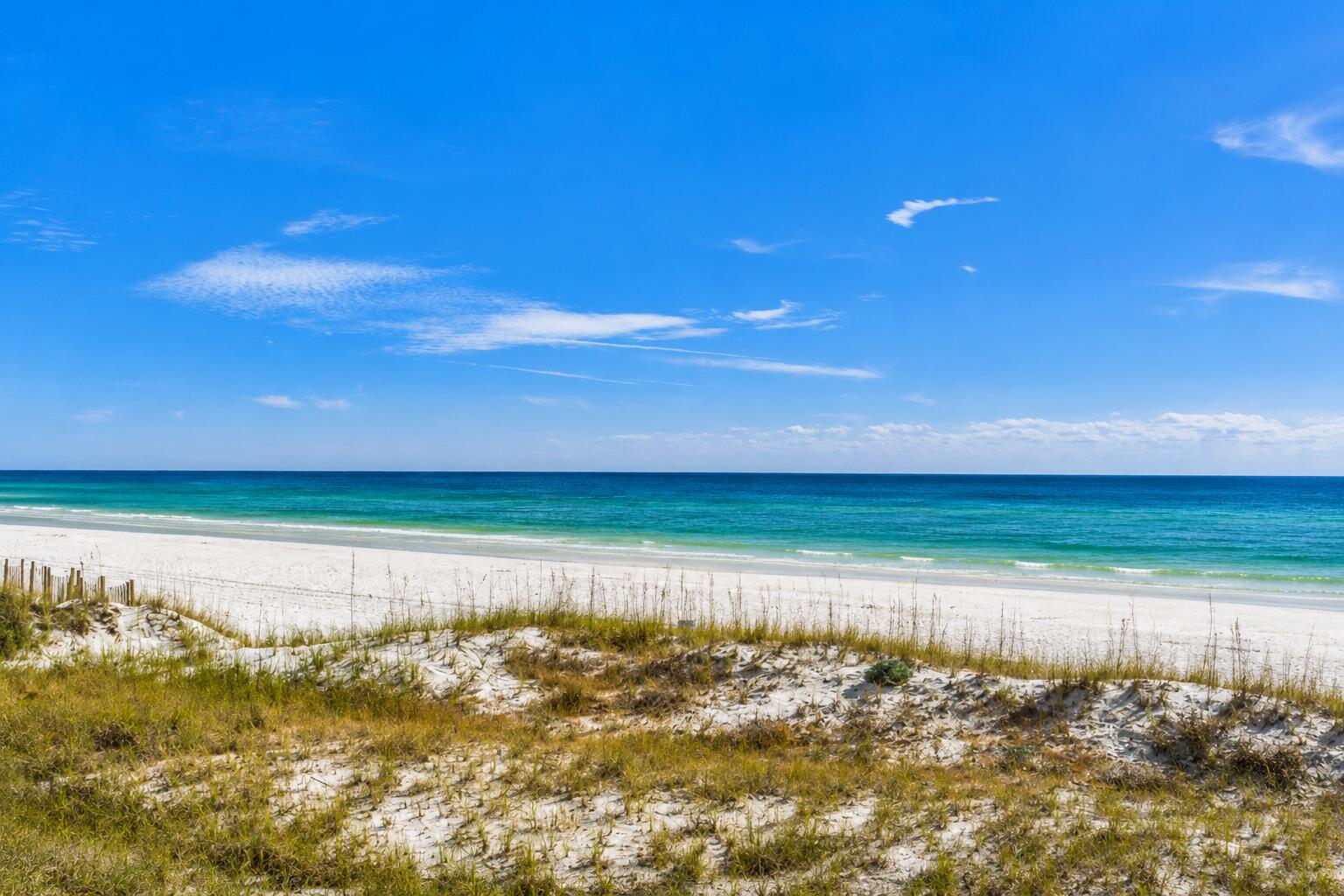 Location matters, and at Crystal Sands, it doesn't get any better!
Recently updated, 105B Crystal Sands is an 1BR, 1.5BA first-floor condominium unit with unobstructed Gulf views in the Crystal Beach area of Destin. The convenient first-floor location means no need to ever wait on elevators--park near your unit and enjoy easy access from the condominium to the balcony, beach access, and Gulf.
 
This 806-sqft unit lives much larger thanks to thoughtful renovations, including removal of the original kitchen bar to create an open, spacious living/dining area. Updates include tile plank flooring throughout, Shiplap accents the entry-to-balcony wall, built-in bunks & bedroom headboard wall, fresh paint, smooth ceilings, ceiling fans, and updated lighting and plumbing fixtures.
The renovated kitchen features updated custom cabinetry with undermount lighting, glass tile backsplash, granite countertops, stainless appliances including a new dishwasher.
You and your guests will love the accessibility of and an island-style dining table!

Both bathroom vanities have been updated with new cabinetry, countertops, and fixtures, and the updated tile shower features  a glass enclosure. 

And so important: improvements include a new HVAC system and new  washer/dryer.

This unit is perfect for a vacation rental, second home, or beach getaway. Move in & rental ready; $75K gross rental revenue in 2025, on the same tract for 2026.