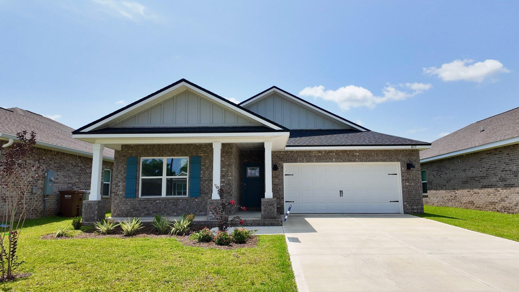 Blackwater Reserve NEW community featuring a beautiful community pool, Lazy River and Pickle Ball. The Creekside model is a spacious and desirable open concept floorplan, built-in lighting & fabulous layout for relaxed living, 5 bedrooms, 3 bathrooms, 2-car garage, & the 'Smart Home Connect 'System with a variety of convenient Smart Home devices you will love. Spacious Great Room & dining area is open to the kitchen & lots of windows for natural lighting. Well-designed open kitchen includes stainless steel appliances, a smooth-top range, built-in microwave, gorgeous quartz countertops, quiet dishwasher, corner pantry, island bar, eye-catching wood-look flooring, and plush carpet in the bedrooms. Hurricane door & window protection is included. Stylish curb appeal. ALL LISTING pictures, colors, features, and size may vary. Square footages are approximate.