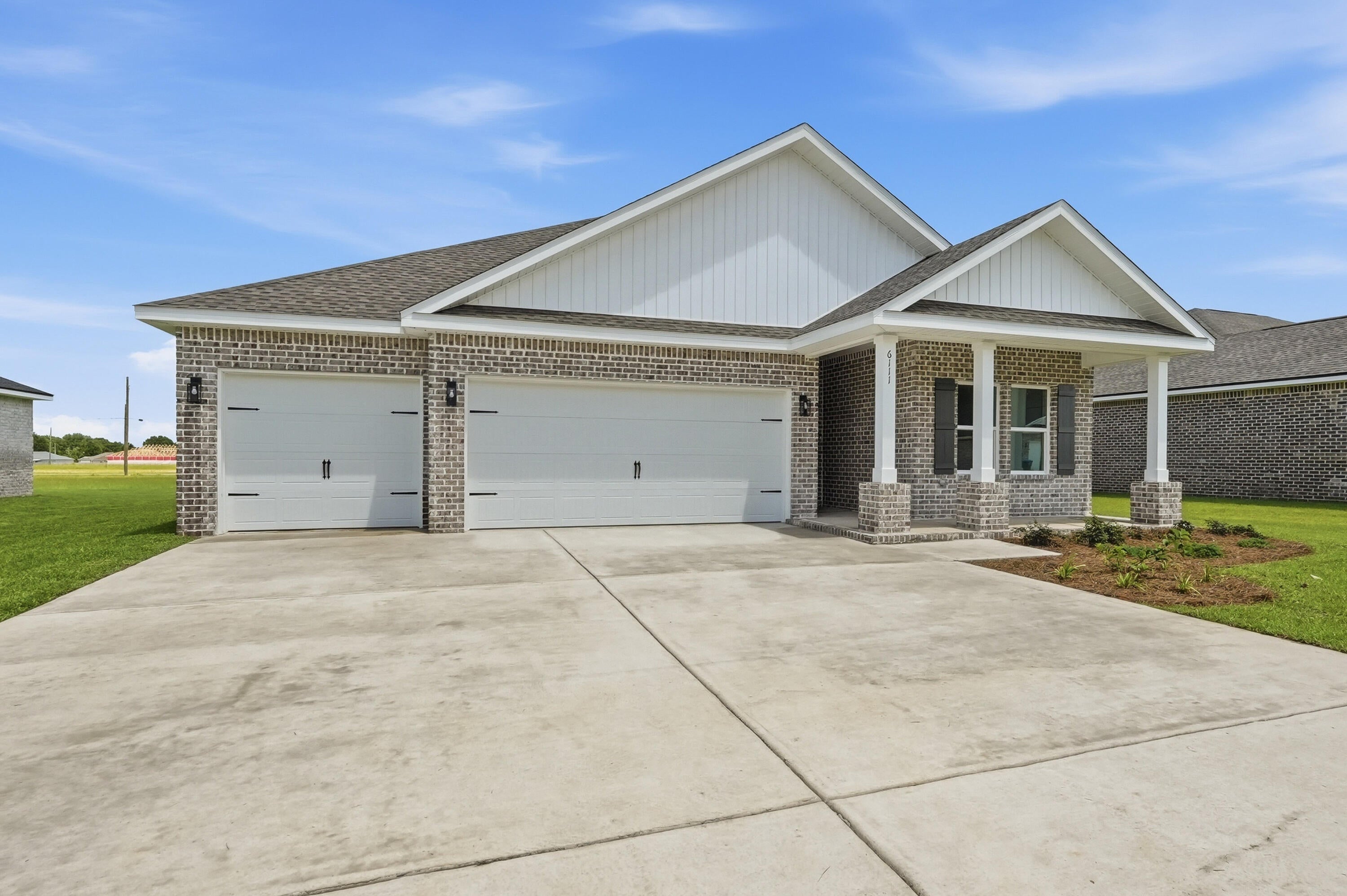 HERE IT IS!  Our brand new 4BR WALKER PLAN that features a 3 CAR GARAGE!  Embedded with all the SIGNATURE QUALITY OF CRESTVIEW'S most trusted local builder, and offered at this affordable price point that combines an equal or better closing costs UP TO $15,000 in closing cost.  The only question becomes 'who couldn't utilize additional garage space' just like 'who couldn't use a 4th BR whether its absolutely necessary or not'?  Answer is nobody, becomes answer EVERYONE can!  NO HOA in Southern Charm S/D, landscaped 1/4 acre lots, all brick construction w/finished garage.  Entertaining covered back porch, 3 full baths, vinyl plank flooring, quartz countertops, recessed lighting, open family/kitchen/dining.  Interior photos of similar completed home interior/exterior colors and finishes will vary.