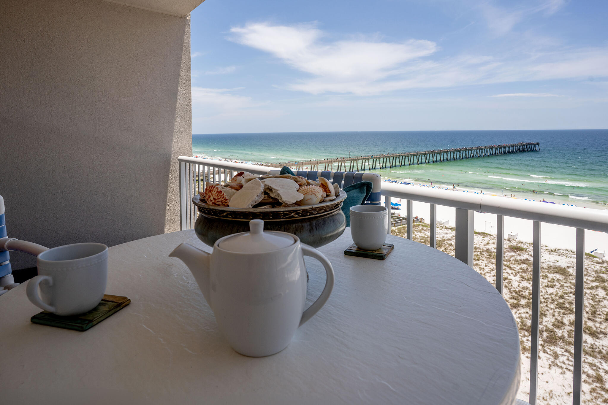 Welcome to Your Front-Row Seat to Paradise.  Welcome home to Summerwind West. Imagine waking up every morning to the gentle rhythm of the waves and a view that takes your breath away. This isn't just a condo; it's your personal sanctuary, perched eight floors above the sugar-white sands and emerald-clear waters of Navarre Beach. From the moment you step inside, the effortless coastal vibe wraps around you, whispering that you have finally arrived exactly where you are meant to be. 

The ultimate beach lifestyle awaits every detail of this turnkey, 1,292-square-foot haven has been curated for a life well-lived. With expansive nine-foot ceilings and walls of glass, the Gulf is a constant, stunning backdrop to your daily life. 

Million-Dollar Views: Drink in panoramic vistas of the Gulf and the iconic Navarre Beach Pier from your living room and primary suite. 

The Private Balcony: Step outside onto your spacious balcony to watch the dolphins play, share golden hour conversations, and let the salty breeze wash away the noise of the world. Effortless Elegance: A beautifully appointed kitchen features granite countertops, stainless steel appliances, a breakfast bar, and ocean views that make cooking feel like a retreat. 

A Sanctuary of Rest: The primary suite boasts a plush king bed, an en-suite bath, and endless horizon views. 
With accommodations easily hosting six to eight guests, there is plenty of room for those you love most. 

Fully furnished ("turnkey") Sparkling beachside pool In-unit washer & dryer 8th-floor private balcony Relaxing hot tub Dedicated owner's lock-closet Strong rental history Fully equipped fitness center Secure elevator access. 

Create a Lifetime of Memories Whether you are looking for a lucrative investment with a proven track record or a legacy home where generations of your family will gather this property is a rare find. 

From the secure elevator ride straight down to the powdery sand, to late-night laughs in the hot tub, every day here feels like a celebration.
The beach is not a place to hide; it is a place to find yourself.
Your emerald-water oasis is ready and waiting. Don't just dream about the ultimate beach lifestyle--live it.

Call today to schedule your private tour.
All information and measurements are deemed accurate but should be verified by the buyer.