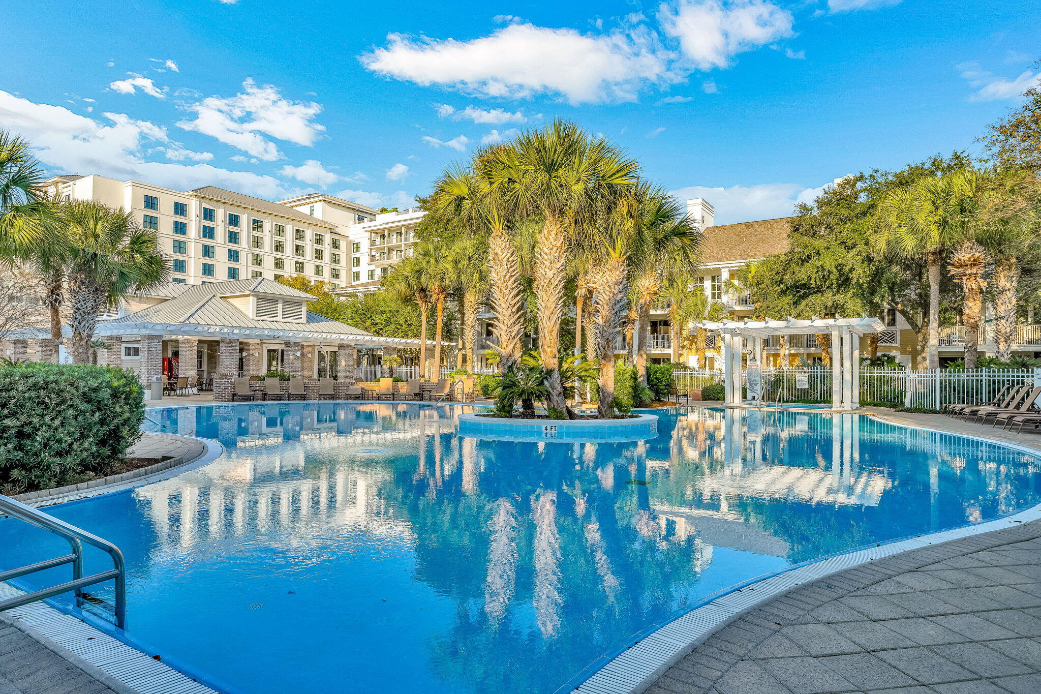 Step out your door and into resort living with this rare third-floor corner condominium, where a private gated terrace opens directly to the pool, hot tub, and fitness center. Perfectly positioned for both relaxation and entertainment, this fully furnished retreat makes every day feel like a vacation.

Inside, the split floor plan offers tile flooring in the great room and dining area, window treatments including shutters and curtains, and coastal-inspired furnishings that convey with the home. The kitchen is outfitted with updated GE stainless steel appliances, while a washer and dryer add everyday ease.

Turnkey and income-producing, this residence is ideal as a vacation rental or second home. With Baytowne Wharf's shopping, dining, nightlife, children's activities, marina, and golf all within walking distance, the lifestyle here is as effortless as it is inviting.
With acceptable offer seller is willing to pay a years worth of HOA dues.