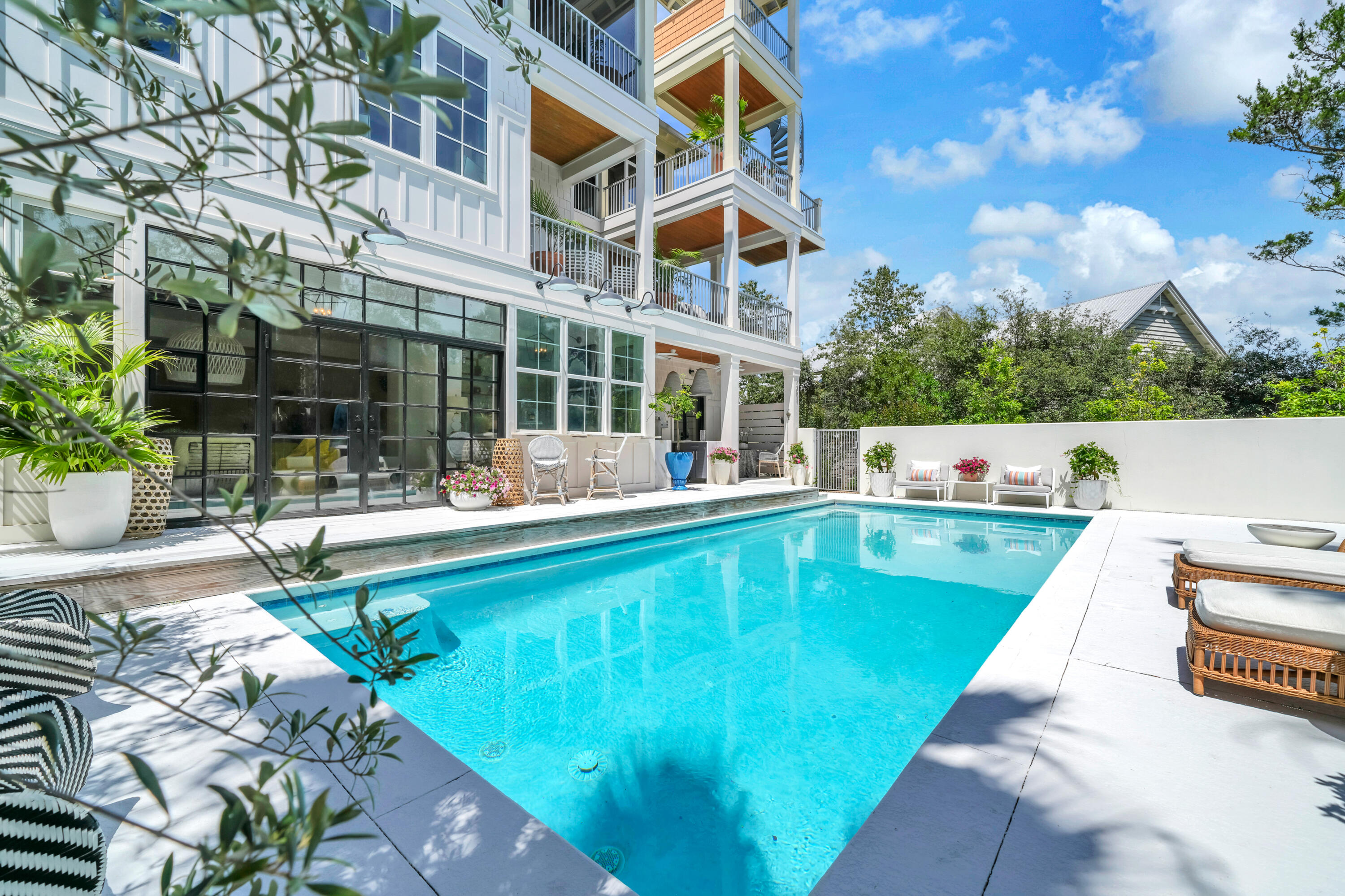 UNDER CONTRACT, kick-out clause, 
Seller is accepting back up offers.

Perched approximately 36 feet above sea level, this extraordinary estate captures breathtaking vistas of the Gulf, Draper Lake, and the surrounding coastal landscape. Location location location!

South of 30A just two blocks as the crow flys from ocean waters!

Concrete construction. LEED certified.  5-bedroom, 5 bathroom residence sits privately on a gated and Walled homesite.    

No HOA 

2 full kitchens( sunny pool kitchen and expansive third floor kitchen) create the ideal entertainment home. 

Elevator access to all living levels

Completely gutted and reimagined by award-winning designer Victoria Lidstrom. ' Favorite house on 30A'

At the heart of the home is a sparkling kitchen anchored by an impressive 11-foot quartz island.....connecting 
the family room and den, both with 10x10 foot nano sliders leading to A 40-foot screened loggia with water views and the relaxing rhythm of gulf waves. 

Contact Arlo Lidstrom for cost to own and rental projections upon request.