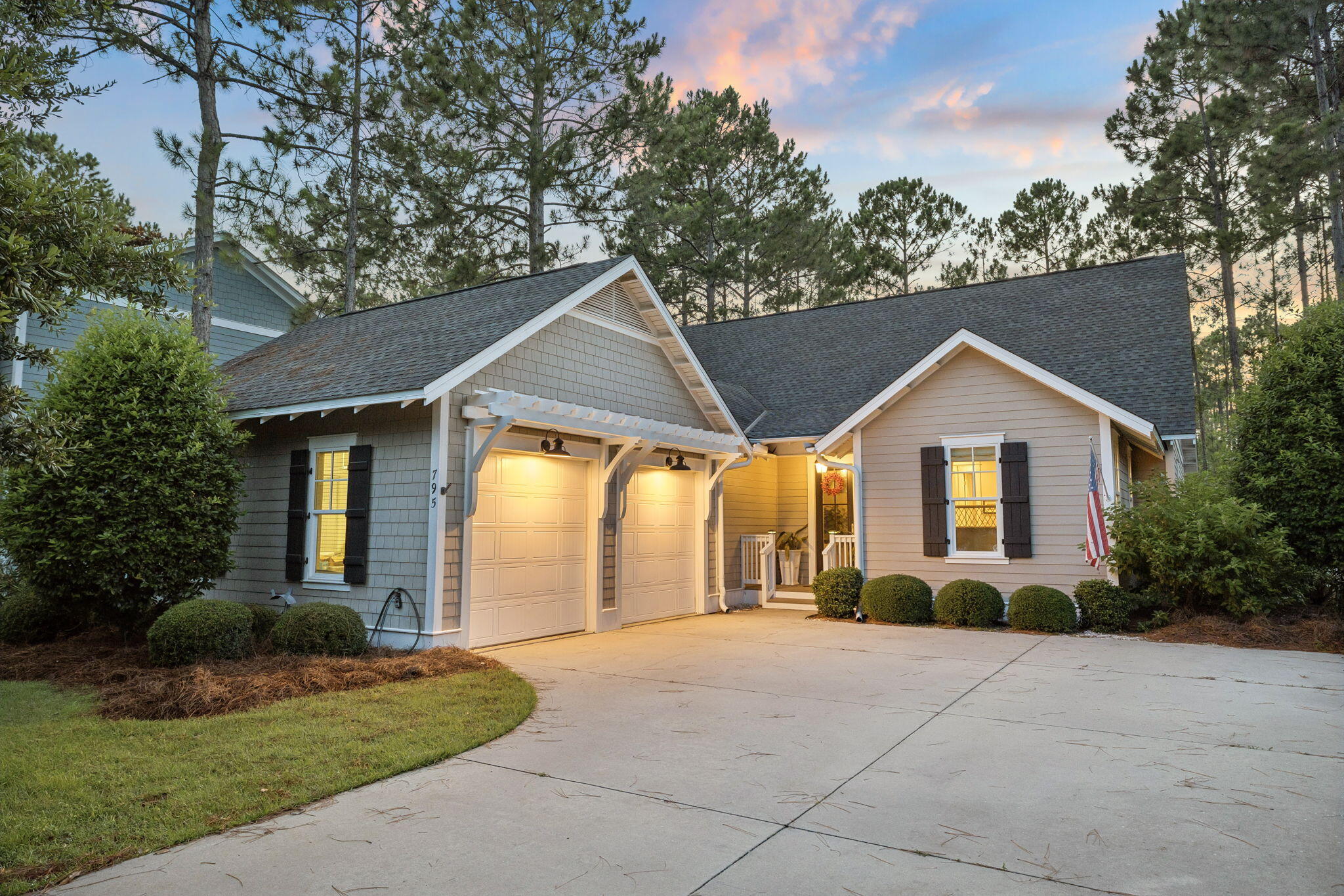 Located in the coveted and established Winter Garden section of WaterSound Origins, 795 Breakers Street sits on one of the community's best lots: a large corner homesite bordering permanent green space, creating a quiet, private setting that is hard to find in Origins. The backyard feels like its own retreat, anchored by a 14x34 heated and cooled pool with a sun shelf, an expansive side yard, and a 24x12 screened porch with plenty of room for dining, relaxing, or watching a game.

The single-level floor plan connects the kitchen, living, and dining areas, while the kitchen offers quartz countertops, stainless steel appliances, abundant cabinet storage, and a walk-in pantry. The home includes four bedrooms, three full baths, one half bath, and a dedicated office or bunk room, giving the layout flexibility for full-time living, guests, or working from home.

The oversized primary suite features plenty of windows, a large walk-in closet, and a spacious bath with travertine floors, a zero-entry shower, and garden tub. The floor plan is especially functional, with two separate hallways: one serving two guest bedrooms and a shared bath, and another connecting the garage entry to a guest bedroom with full bath, office or bunk room, powder room, laundry room, and the main living area.

A side-entry two-car garage with epoxy floors and generous storage adds everyday practicality. WaterSound Origins homeowners enjoy access to the fitness center, seasonally heated resort-style pool, basketball, tennis and pickleball courts, parks, lake access, dock access at Lake Powell, kayaks, canoes, and miles of trails for biking, walking, and running. With all of the convenience of the Watersound Town Center and just minutes from the beaches and shops on 30A. Furnishings are negotiable.