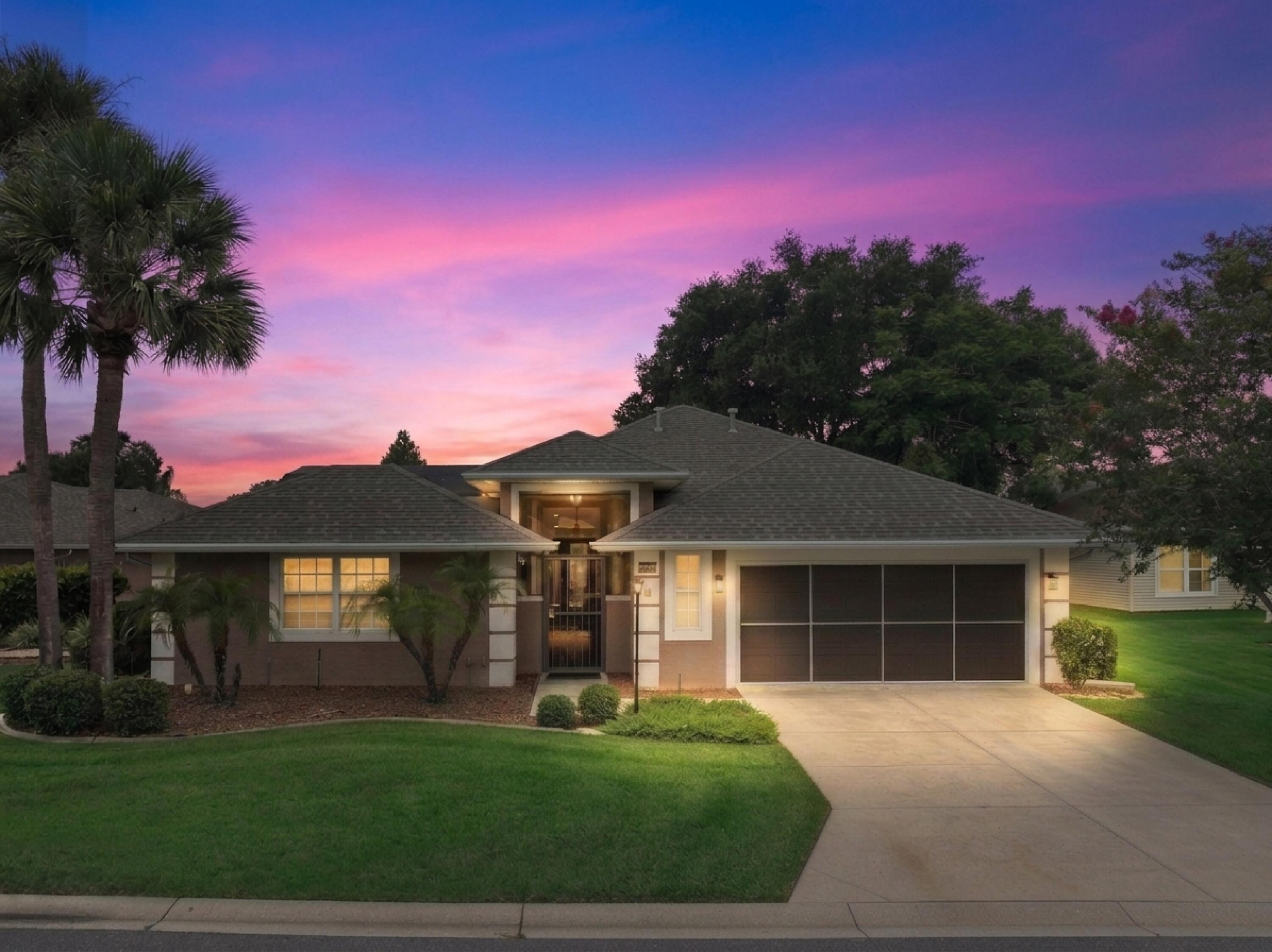 Motivated Seller! Come check out this unique Duke II floor plan, which features a private guest suite and a heated pool in the private gated courtyard. It is located in the Royal Highlands 55+ gated golf course community. Courtyard & Pool: Gated and screened 32'4' x 26' courtyard featuring a heated saltwater pool with a waterfall. Living Area: Living room includes a built-in entertainment center and views of the pond. Kitchen: Updated cabinetry, quartz countertops, and stainless-steel appliances. Laundry Room: Black stainless-steel washer & dryer, cabinetry and storage closest. Bedrooms: Large master bedroom with a private entrance, walk-in closet and an ensuite bath with double vanity. The guest suite features a private entrance, and the spare bedroom includes a Murphy bed. Garage: 2-car garage equipped with sliding screen doors, a workbench, extensive storage space, and attic access. Systems & Updates: Roof: New as of 2025, Water Heater: Replaced in 2022, HVAC: Replaced in 2018, includes advanced air purification systems. Security & Utilities: Security system with two soffit-mounted cameras, a whole-house water filtration system, and a termite bond. HOA Assessments: Include internet and three cable hookups to each property. Community Highlights: Socially active gated