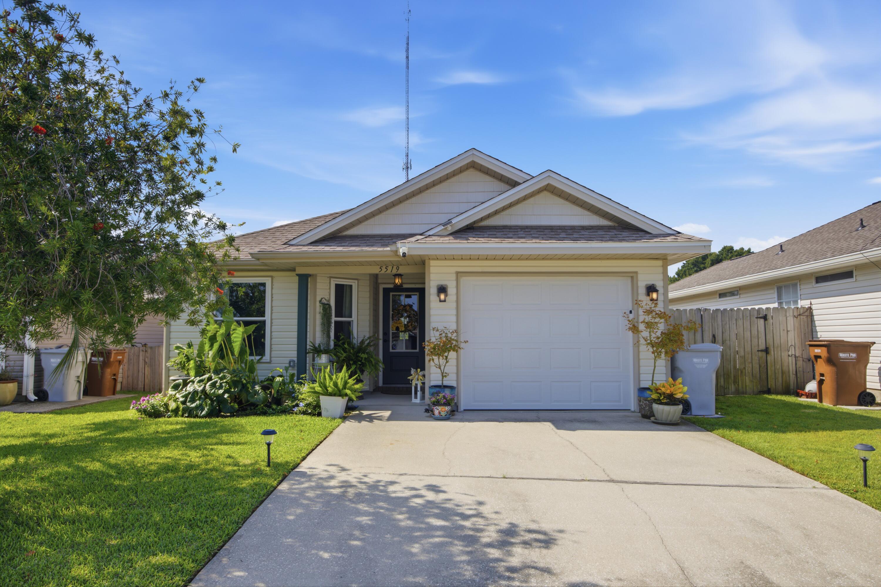 Be the first to tour this beautiful move-in ready Gulf Breeze home! Welcome to this updated 2-bedroom, 2-bathroom home tucked away on a quiet cul-de-sac in the desirable Shadow Lakes community. 

The home features new flooring, fresh interior paint, a newer roof, and updated kitchen countertops that give the space a fresh, modern feel. With two spacious bedrooms, two full bathrooms, and a convenient one-car garage, this home offers both comfort and functionality.

Featuring an open floorplan and coastal design, home has NEW Stainless Steel appliances, a large kitchen island, dual sinks in the primary bathroom, and a covered back patio that is perfect for enjoying peaceful Florida evenings. Conveniently located in the Midway area of Gulf Breeze, the quiet neighborhood of Shadow Lakes features a community park, sidewalks, and underground utilities. This is the perfect home for a first time home buyer or retiree!