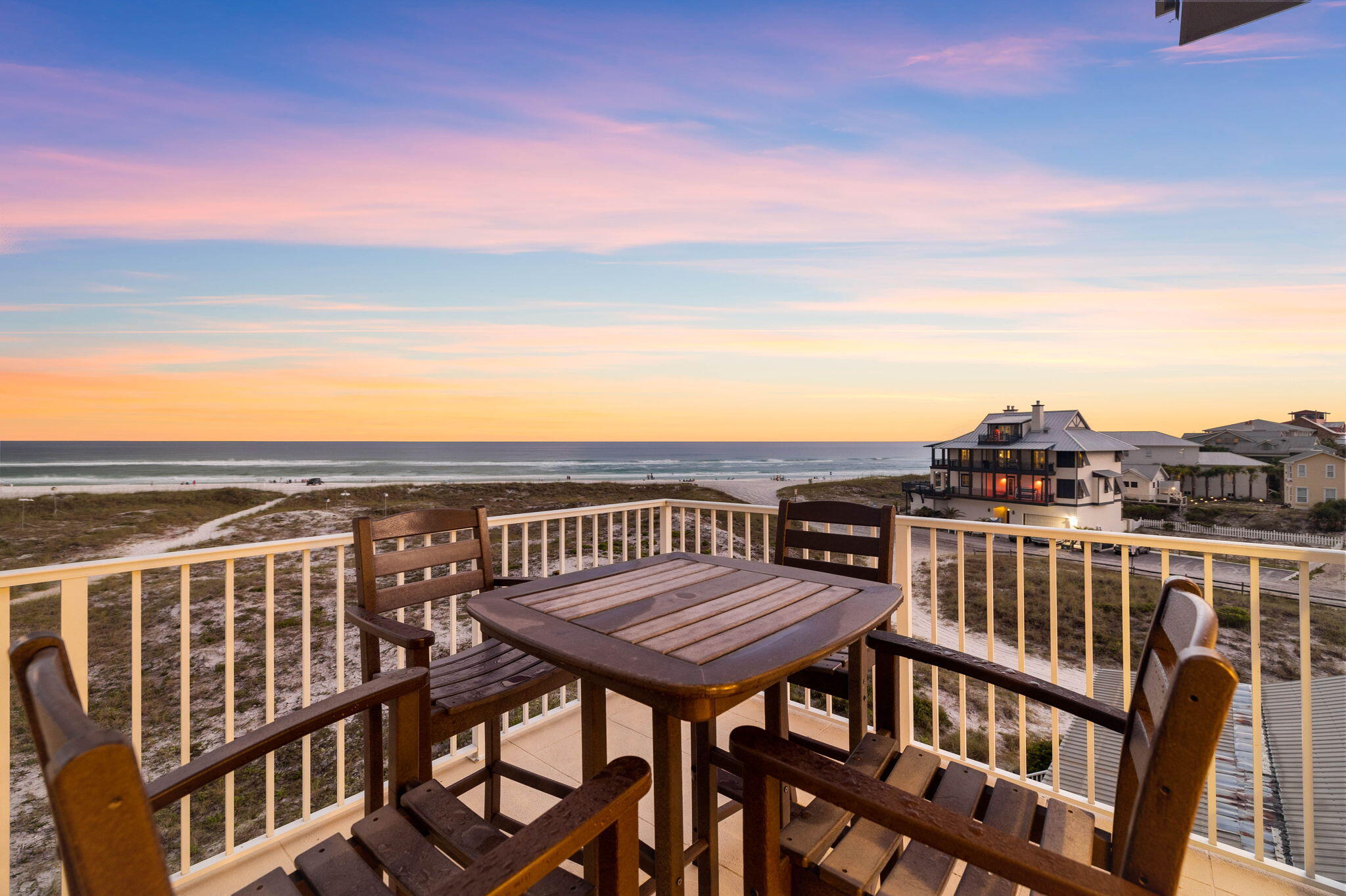 Indulge in coastal elegance and breathtaking gulf views at this recently updated gulf-front home. 64 Hotz Avenue is an entertainer's dream home located in the heart of iconic Grayton Beach. This exquisite seven-bedroom, gulf-front residence spans four floors, each crafted to maximize the stunning scenery and offer a luxurious coastal lifestyle. With an elevator to all levels, this home seamlessly blends sophistication and comfort, making it the perfect retreat for family gatherings or hosting unforgettable events. Upon entering, you're greeted by expansive living areas designed with entertainment in mind. The main level boasts a chef's kitchen with bright white cabinetry, marble countertops, a premium gas range and top-of-the-line stainless steel appliances. The large center island is perfect for casual meals, while the dining

room offers breathtaking views of the gulf, providing a dining experience like no other. The living room, with a wine fridge and ice maker, invites relaxation and gatherings. This home features multiple primary suites overlooking the gulf, ensuring luxury and privacy. The second floor hosts three generously sized bedrooms, while three additional bedrooms on the third floor offer ample space for family and guests. The crowning jewel is the fourth-floor living area, where expansive views of the Emerald Coast steal the show. Outside, the property offers multiple outdoor living spaces, including a private pool with a hot tub, a covered patio with an outdoor dining table, and additional lounging areas. These spaces are ideal for both relaxation and entertaining, all with the stunning backdrop of the gulf's sugar-white sands and emerald waters. Located just steps from Grayton Beach's vibrant shops, restaurants and galleries, this home offers the best of both worlds   a serene beachfront escape with access to the lively community that makes Grayton Beach so unique. Homes like 64 Hotz Avenue are rare, offering a combination of luxury, location and room for the whole family in one of the most beloved beach towns along 30A.