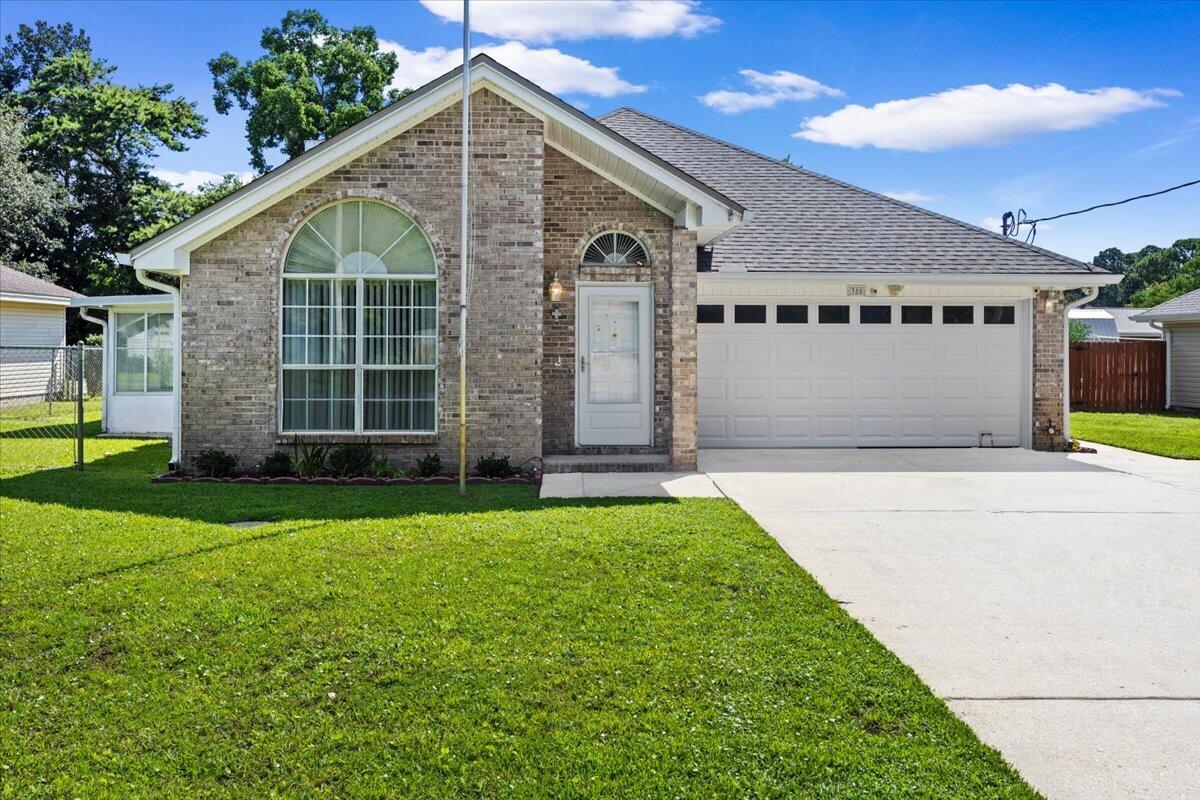 Welcome home to this charming 3-bedroom, 2-bath brick and vinyl-sided home in the heart of Mary Esther! Offering 1,437 square feet of comfortable living space, this inviting home features a functional floor plan with a cozy fireplace, central air conditioning, and a convenient garage.

One of the highlights of this home is its collection of inviting porches. The air-conditioned side porch provides the perfect place to enjoy your morning coffee, relax, or escape the summer heat, while the screened-in porch offers a comfortable retreat for enjoying cool, crisp fall evenings.

The roof was replaced in 2023. Outside, the spacious 10,097-square-foot lot provides plenty of room to enjoy the backyard, while three storage sheds offer abundant space for tools, equipment, toys, and hobbies. The sheds convey as-is and are included for convenience only, with no value attributed to them in the list price.

Conveniently located near Hurlburt Field Air Force Base and the beautiful beaches of Florida's Emerald Coast, this home offers an excellent opportunity for a first-time buyer, investor, or anyone looking for a comfortable home in a convenient location with room to make it their own.

Buyer to verify all information and items deemed important to the buyer.