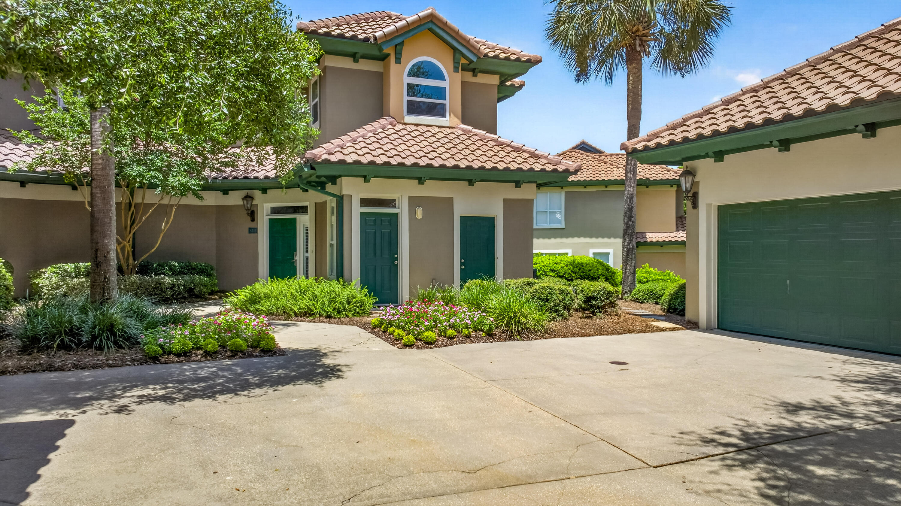 Experience the best of resort living in this beautifully appointed Mediterranean-style townhome, ideally situated on the beachside of Sandestin Golf and Beach Resort overlooking the picturesque par-3 fairway of the Baytowne Golf Course. Offering 3 bedrooms, 3.5 bathrooms, 2,322 square feet, plus a bunk room and flex room, this spacious residence provides exceptional versatility for owners and guests alike. A rare offering, this property includes a 2-car garage and a 6-passenger EZGO golf cart, both conveying with the sale, making it easy to explore all that Sandestin has to offer. Designed with both comfort and entertaining in mind, the open-concept floor plan features elegant crown molding and ceramic tile flooring throughout the main living areas. The well-appointed kitchen showcases granite countertops, ample cabinetry, and flows seamlessly into the dining and living spaces. A guest suite with a private en-suite bath is conveniently located on the first floor, with both the living area and guest bedroom opening directly onto the expansive patio--where breathtaking golf course views create the perfect backdrop for morning coffee or evening gatherings. Upstairs, the spacious primary suite offers a peaceful retreat complete with a walk-in closet and a luxurious en-suite bathroom featuring dual vanities, a large soaking tub, and a separate walk-in shower. An additional guest bedroom with its own full bath, along with the versatile bunk room and flex room, provides plenty of space for family, friends, or additional sleeping accommodations.

Offered fully furnished and rental ready, this exceptional property also boasts abundant storage and an unbeatable location just moments from the sugar-white beaches of the Gulf, championship golf courses, tennis and pickleball courts, the Baytowne Marina, world-class dining, shopping, entertainment, and the vibrant Village of Baytowne Wharf.

Whether you're searching for a primary residence, a vacation retreat, or a high-performing investment property, this rare Sandestin townhome delivers the perfect combination of luxury, functionality, and resort lifestyle.

As an introduction to the Sandestin lifestyle, we invite our new owners to explore amenities that make Sandestin special. The listing brokerage and seller(s) are presenting the buyer(s) of this property with (2) 90-minute rounds of Tennis court time, a golf foursome at one of our three championship courses, and a round of golf for up to four (4) players at the unrivaled Burnt Pine Golf Club.

Sandestin Golf and Beach Resort features more than seven miles of beaches and pristine bay front, four championship golf courses, 15 world-class tennis courts, a 226-slip marina, a fitness center, spa and celebrity chef dining. Shop, dine and play at the charming pedestrian village, The Village of Baytowne Wharf and more. Inside the gates of the resort, residents enjoy a balanced lifestyle of high-class living, spanning the 2,400 acres from the beach to the bay. Everything within the gates of the resort is accessible by golf cart or bicycle. The entire resort is interconnected by miles of pedestrian, bike and golf cart paths that weave through groves of live oaks, meandering past natural lagoons, fountains, man-made lakes, and meticulously landscaped fairways.