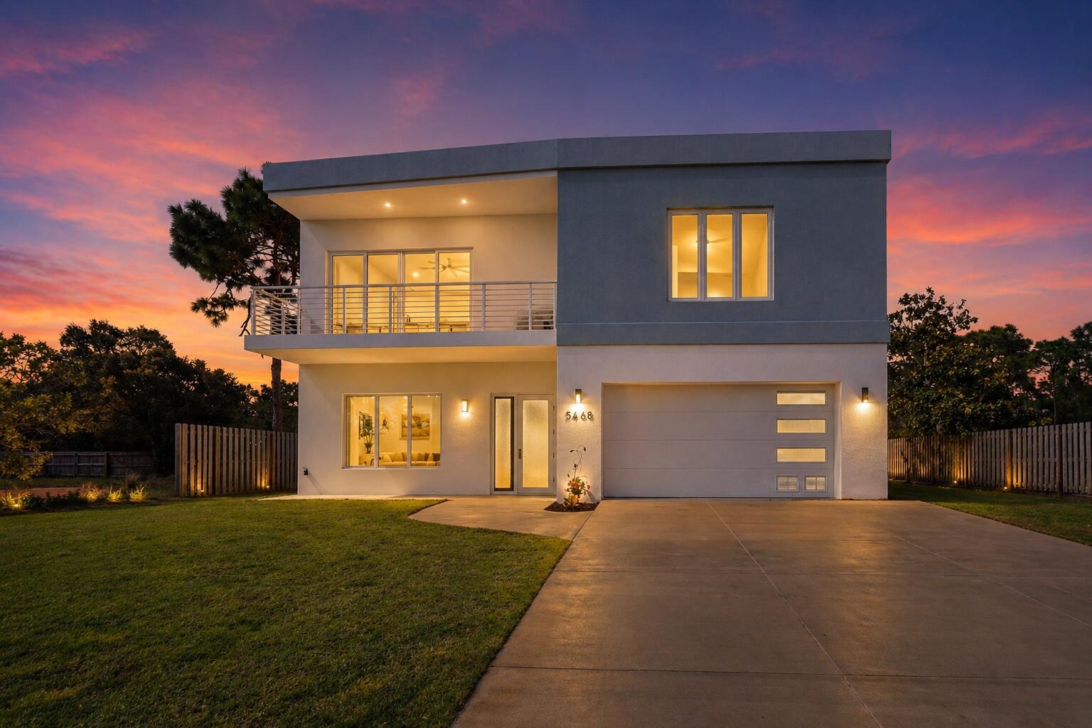Experience modern Gulf Coast living at 5468 Cimmeron Ct in Gulf Breeze. This stunning 4-bedroom, 3.5-bathroom home, built in 2023, showcases a beautiful kitchen equipped with stainless steel appliances and a spacious island. The open concept floor plan features soaring ceilings and a cozy fireplace, creating an inviting atmosphere. Retreat to the large primary suite complete with a walk-in closet and luxurious bathroom featuring a soking tub, walk-in shower and heated tile floors.

Built with Insulated Concrete Form (ICF) construction and impact-resistant windows and doors, this home is designed for strength, energy efficiency and year-round comfort - making it one of the most resilient and secure homes available in Gulf Breeze.