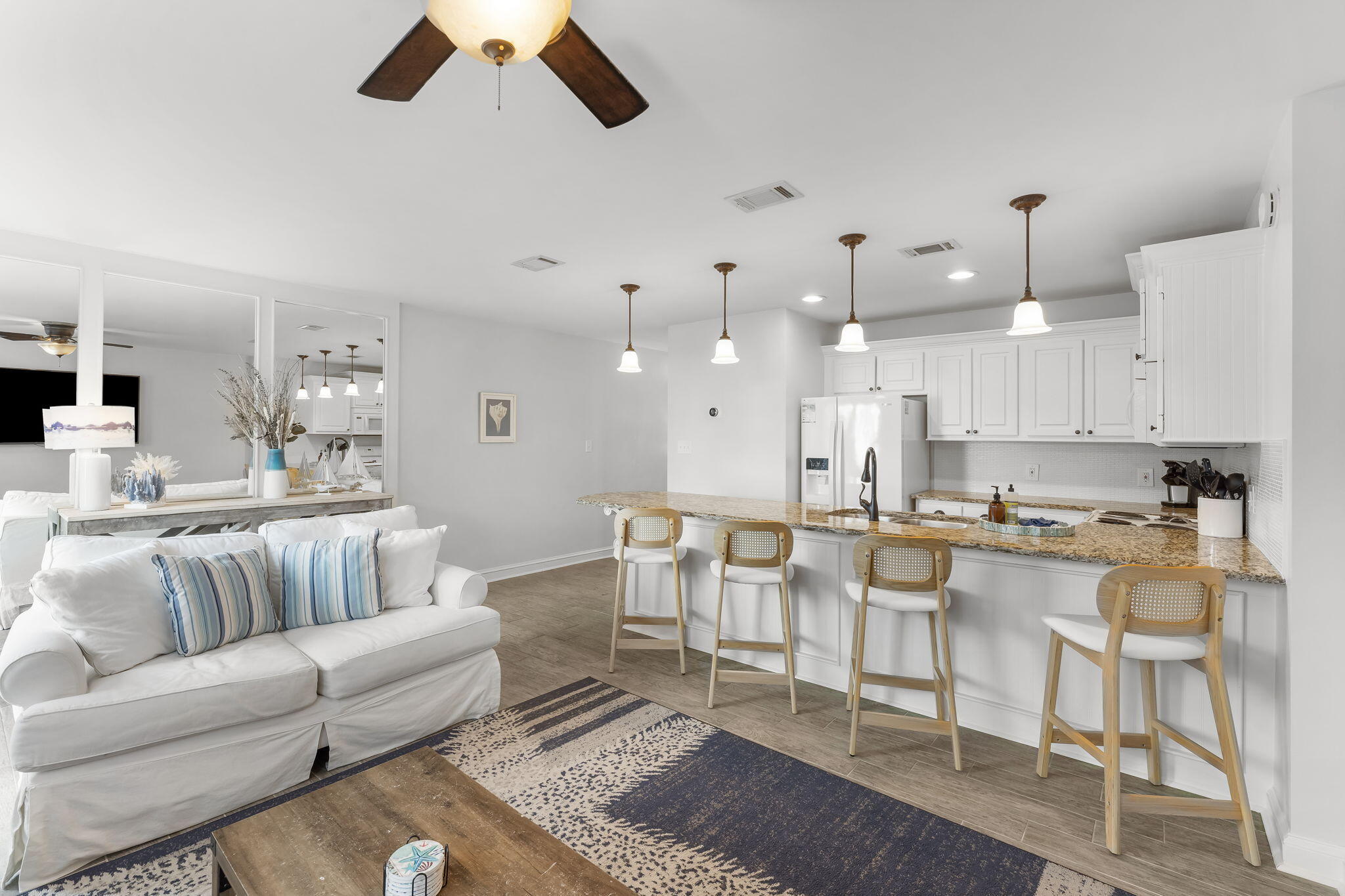 Discover the best of Destin living at Island Home Condo Unit 103, a tastefully updated ground-floor condominium tucked away on highly desirable Holiday Isle. This fully furnished 1-bedroom, 1-bath residence is turnkey and ready to enjoy from day one, whether you're searching for a full-time home, a relaxing beach retreat, or a proven investment property.

Rental History - March - December 2022 $26,574.66; 2023 $31,823.84; 2024 $16,640.38; 2025 $23,251.76; 2026 to date $21,029, with an additional $7,500 projected for the remainder of 2026. 

Perfectly positioned to experience everything Destin has to offer, you'll enjoy easy access to Norriego Point, East Pass O'Steen Beach access, and the lively Destin Harbor, with a convenient water taxi for dining, shopping, and entertainment. Owners and guests also enjoy deeded Gulf beach access just a short stroll away, making it easy to spend every day by the emerald waters and white sand beaches that make Holiday Isle one of Destin's most sought-after locations.