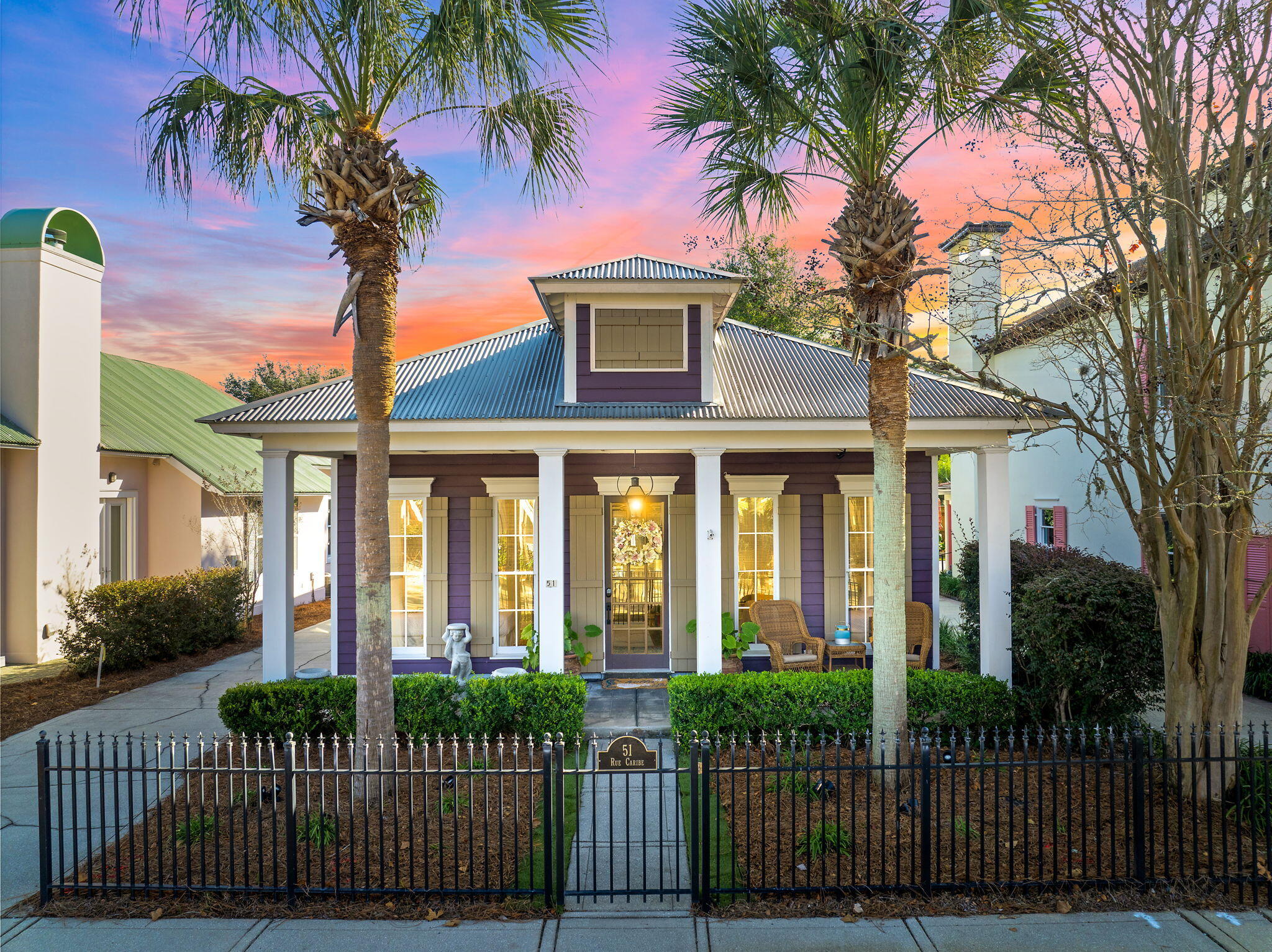 Long-term rental opportunity in Caribe, a distinctive guard-gated Miramar Beach community with private Gulf-front beach access, community pools, tennis/pickleball courts, and a prime location near Destin, Sandestin, dining, shopping, golf, entertainment, and highly rated ''A'' public schools. ''Sea La Vie'' is a furnished, one-level 3BR/2BA beach cottage with an open, family-friendly layout, vaulted ceilings, a gas fireplace, granite countertops, stainless steel appliances, custom cabinetry, and a wet bar. Enjoy a spacious primary suite, covered porch, open patio, fenced yard area, outdoor shower, lush landscaping, privacy, and relaxed coastal living. Please feel free to reach out directly to the owner, KrisAnn, at 615-354-4761