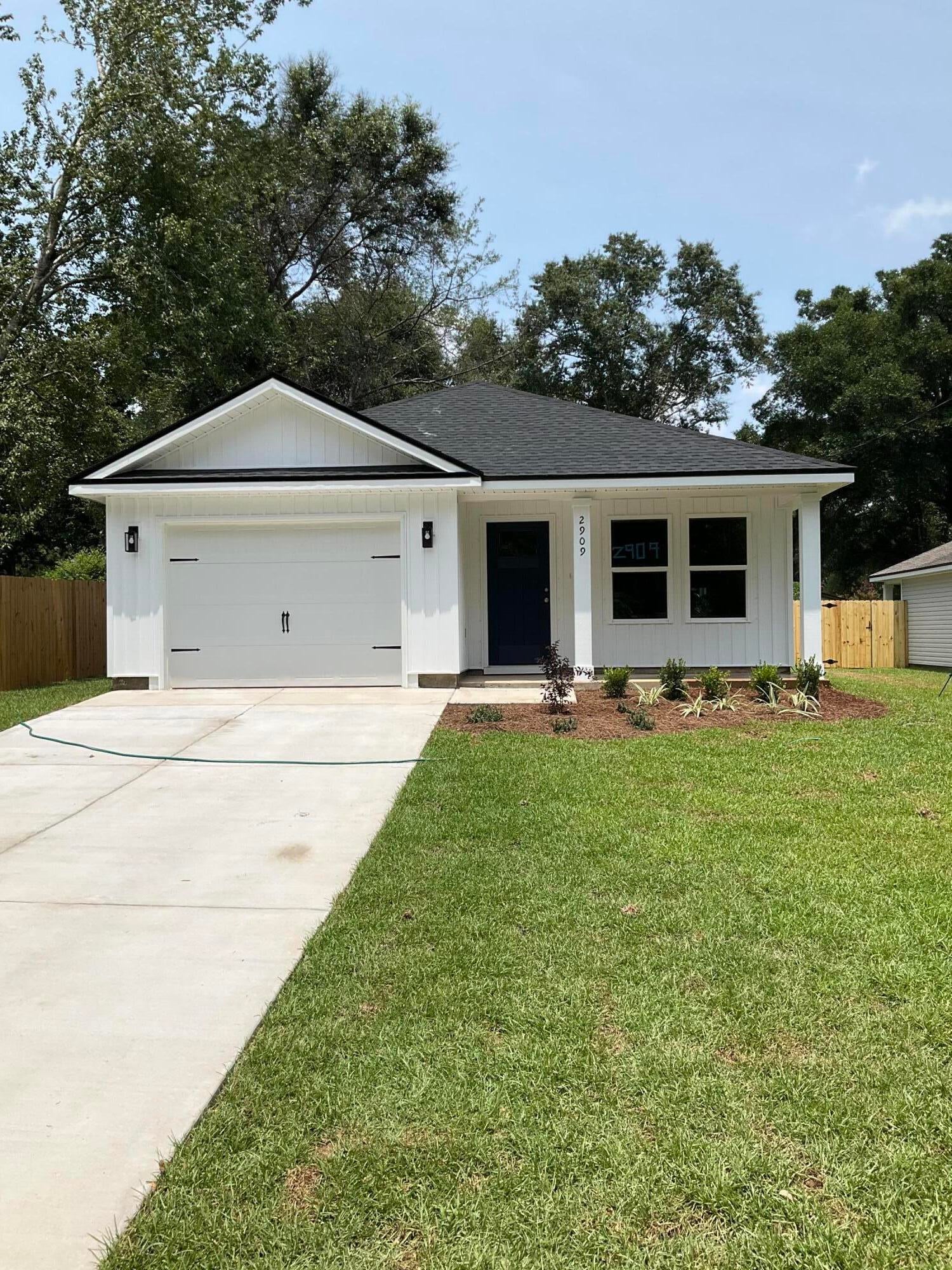 MID TOWN LOCATION AND READY IN EARLY AUGUST - $12,000 towards buyers closing costs (call for details).  MUST CLOSE BY AUGUST 31, 2026. ''Scarlett'' floor plan fits the budget, not too big and not too small.  Quartz work island w/bar seating in kitchen, large walk-in pantry, open family gathering space, owner's bath has walk-in closet, double vanities, + linen storage.  Raised ceilings, vinyl plank flooring throughout, recessed lighting, ceiling fans in all bedrooms + family room.
Fully landscaped yard, front & rear porches for relaxing, finished 1-car-garage.  Photos of similar sold home, elevation will vary, interior/exterior colors & finishes will vary.  EARLY AUGUST COMPLETION.  Call for more details.