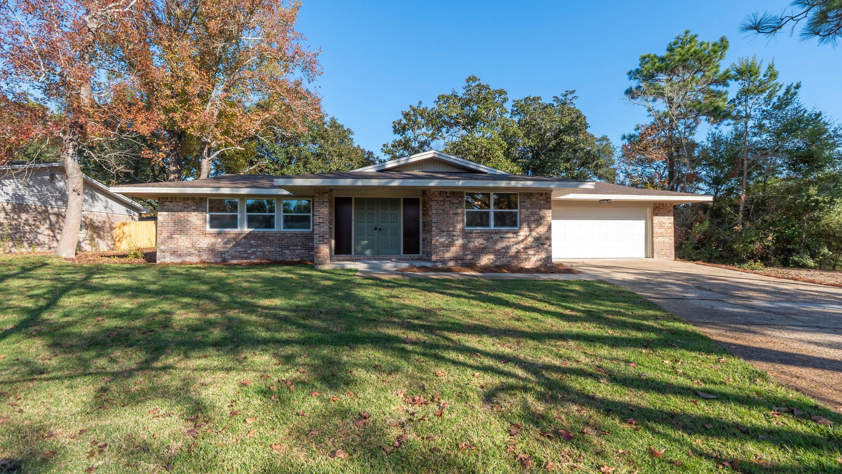 AVAILABLE 09/08/2026- Gorgeous brick home, nestled on a cul-de-sac, in highly desirable Kenwood S/D.  Just minutes from Eglin AFB, schools, shopping, eateries and the world's most beautiful beaches!  Featuring 4 bedrooms and 2 baths, this remodeled stunner provides a spacious living area, formal dining area, luxurious kitchen with granite countertops and stainless appliances.  Large backyard with patio perfect for grilling and entertainment with no worries because lawn care is included!  One dog up to 20lbs considered with owner approval and $400 nonrefundable pet fee. Applicant to verify items of importance such as room measurements and school zones.  No smoking, no vaping.  Credit and criminal background check required.