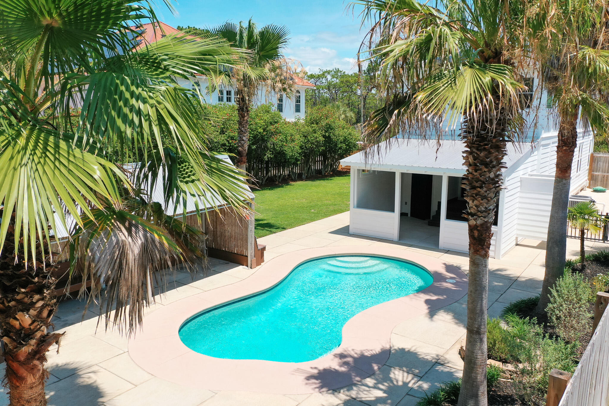 Beautifully renovated and move-in ready, this thoughtfully updated home offers the perfect blend of modern comfort, energy efficiency, and an unbeatable location in the heart of Santa Rosa Beach. Situated just minutes from the sugar-white sands of the Emerald Coast, you'll enjoy easy access to the pristine beaches of Topsail Hill Preserve State Park, premier shopping and dining at Grand Boulevard, and convenient proximity to Ascension Sacred Heart Hospital Emerald Coast. The extensive renovation includes a completely remodeled kitchen featuring new cabinetry, countertops, backsplash, sink, stove, microwave, dishwasher, refrigerator, garbage disposal, and updated hardware with soft-close cabinetry. Both upstairs bathrooms have been beautifully renovated with new vanities, countertops, sinks, faucets, lighting, mirrors, toilets, and custom shower upgrades, while the downstairs bath has also been refreshed with new fixtures and finishes.

Throughout the home, you'll find fresh interior paint, new flooring, updated electrical switches and receptacles, new door hardware and hinges, modern lighting, and ceiling fans. Additional improvements include spray foam insulation beneath the home, a new hot water heater, new AC vent covers, a decorative laundry room update, and a stylish black handrail along the staircase.

Outdoor features continue to impress with a saltwater pool complete with a robotic cleaner, solar panels on the roof for enhanced energy efficiency, a new 8-foot privacy. Home is being sold AS IS.
