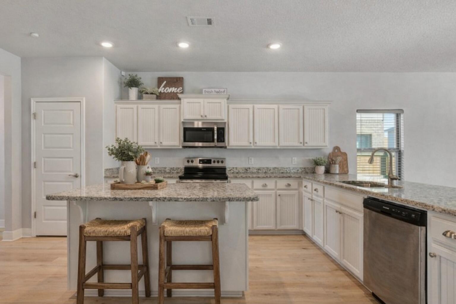 **$5k Price Improvement** This stunning 3,270 sq ft home delivers the perfect blend of space, style, and comfort. Featuring six spacious bedrooms--a rarity in Crestview--plus 3.5 baths and a main-floor primary suite, it's ideal for large families or those who love extra room to spread out. Enjoy two inviting living areas and an open-concept kitchen designed for entertaining. Upstairs, the secondary bedrooms are conveniently located near the laundry room, making daily routines effortless. The corner lot and fully fenced yard provide privacy and plenty of outdoor space for gatherings or play.
