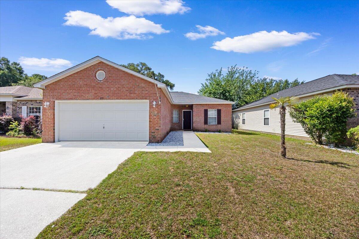 Welcome home to this beautifully designed 3-bedroom, 2-bath residence in Holsberry Estates! Featuring a desirable split floor plan, this home offers both privacy and functionality.

Step inside to find an open-concept layout perfect for entertaining, whether you're preparing meals or hosting guests, you'll stay connected to the heart of the home. The living room showcases vaulted ceilings, creating a bright and spacious feel you'll love.

Enjoy seamless indoor-outdoor living with sliding glass doors that lead to a large covered back patio, ideal for grilling, relaxing, or gathering with friends and family. The fully fenced backyard offers plenty of space to customize and make your own private retreat. Additional peace of mind with a newer roof (2020), and seller covering a home warranty with an acceptable offer.  Enjoy a neighborhood with sidewalks and underground utilities, and conveniently located with easy access to shopping, dining, and the interstate. Plus only 3 minutes to the new Costco! 

Don't miss your opportunity to call this one home, schedule your showing today!