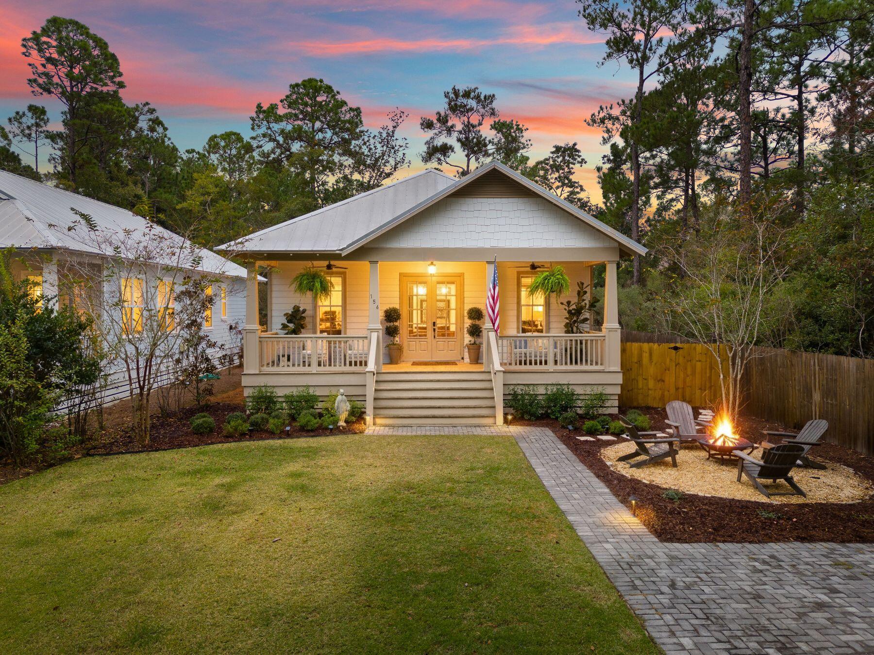Welcome to Point Washington! This meticulously maintained 3-bedroom, 2-bath home offers 1,620 square feet of comfortable coastal living in the Magnolia Bay area, with no HOA. Located just two streets from the Choctawhatchee Bay, you'll enjoy easy access to kayaking, paddle boarding, and a variety of outdoor activities.

Inside, 10-foot ceilings create an open and airy atmosphere throughout the spacious kitchen and living area, making it an ideal space for both everyday living and entertaining. The private primary suite is located at the back of the home and features a spa-inspired bathroom with a walk-in shower and standalone soaking tub.

The backyard is a standout feature, offering a large porch perfect for grilling and relaxing, an outdoor shower, and a custom-built shed for additional storage.

Lawn care and pest control are included in the monthly rental rate, while tenants are responsible for electric, water, and internet service. A security deposit equal to one month's rent is required. The home is offered unfurnished but may be leased furnished with the existing furnishings for an additional fee. Enjoy the peaceful lifestyle of Point Washington while being just minutes from 30A's beaches, restaurants, shopping, and outdoor recreation. Available for long-term lease.