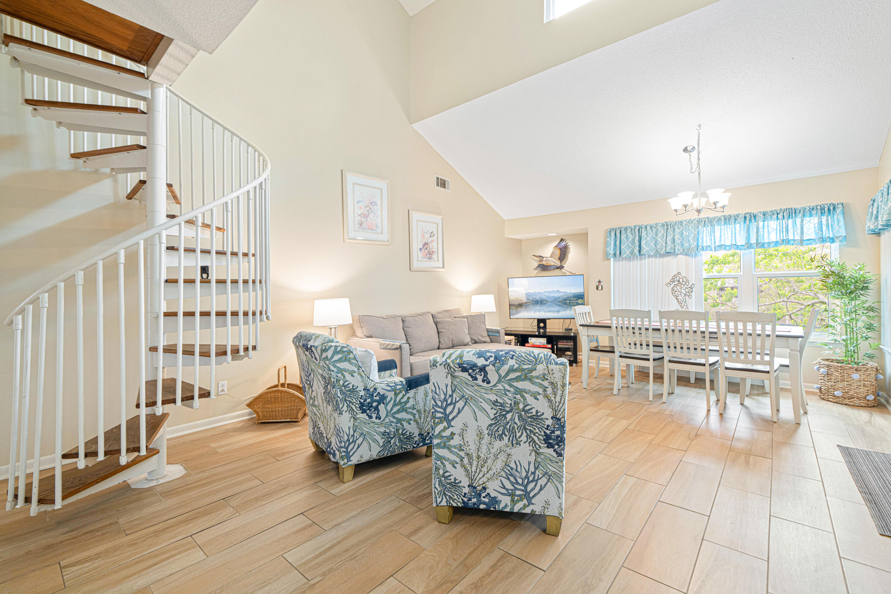 Do you need an escape to the beach that generates rental income also? Then you need to view this immaculate beach cottage at Hidden Dunes Beach & Tennis Resort, Unit 129. This 3 bedroom 3 full bath open floor plan beach cottage is filled with abundant light and vaulted ceilings, making it bright and airy. This cottage is the largest floor plan of the Beach Cottages. Recently renovated and well maintained this cottage has new white shaker cabinets, new windows, new sliding glass door to the porch, new water heater, new carpeting in the primary bedroom, the loft, and the kids bedroom, all new living and room dining furniture, new mattresses, new appliances in the kitchen, and all new window treatment. The screened in porch is the perfect retreat for your More... morning coffee w/a breakfast bar that opens to the kitchen and takes in all the beauty and tranquil setting this beach cottage has to offer. Hidden Dunes is a private white sand beachfront low-density gated community with 24 hour security and 27 acres of picturesque landscaped grounds. Top tiered amenities include private beach access with beach service, 2 swimming pools, hot tubs, pickleball courts, lighted basketball courts, tennis courts, BBQ gas grills, fishing lake w/pier, gazebo, and shaded walking trails. Tennis devotees will love the 6 Rubico clay professional tennis courts, Pro-Shop, seasonal tournaments, on site instruction programs, and certified coaching/clinic. To add to all of this in-season tram services are available. Conveniently located to all the fine shopping and restaurants Miramar Beach has to offer, and on the south side of US Highway 98. With its exceptional location and only a few minutes to the beach, this cottage is the ideal vacation retreat, income-producing vacation rental, or even a primary residence. Call today for more details!